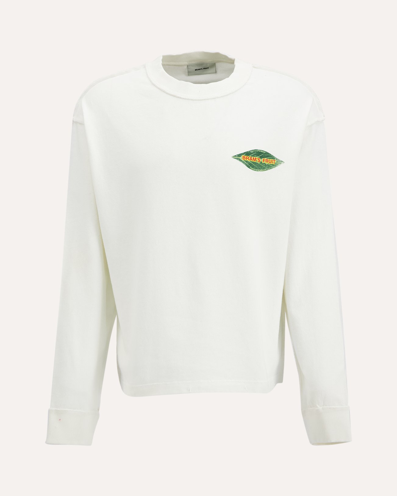 Brams Fruit Distressed Leaf Longsleeve WIT 1
