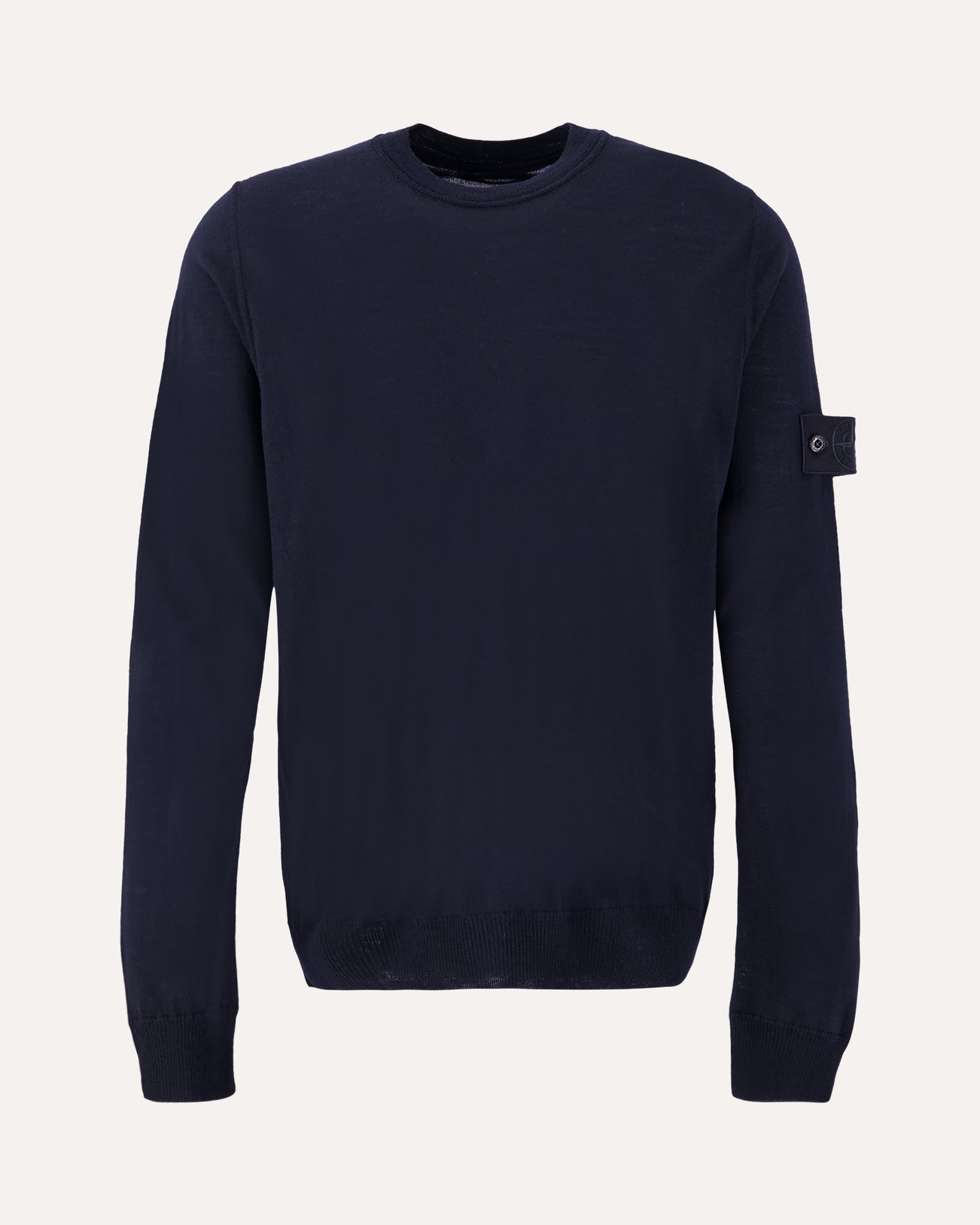 Stone Island 566FC Pure Wool Ghost Piece Full Zipped Knit DONKERBLAUW 1