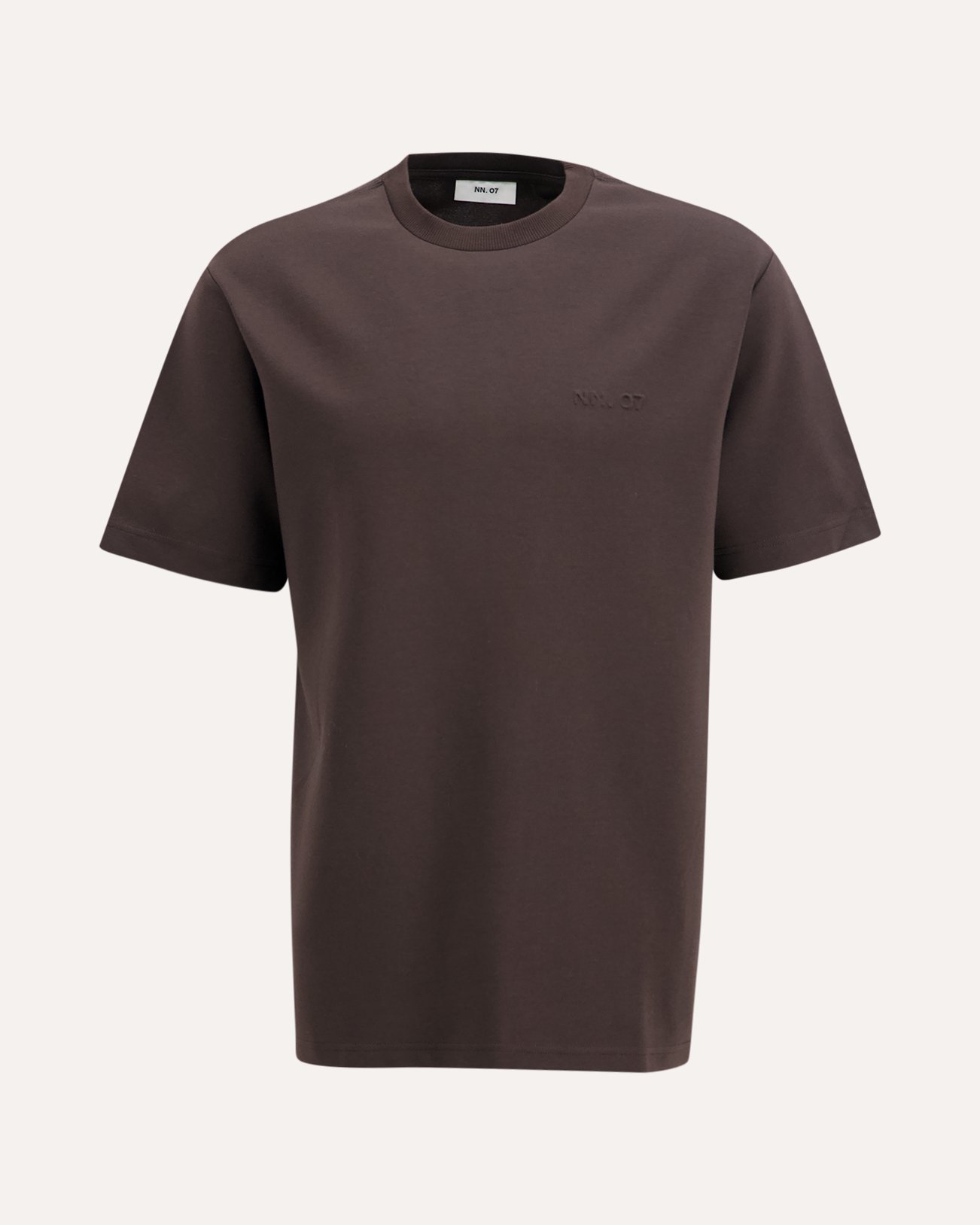 NN.07 Nat Ss Logo Tee 3457 DONKERBRUIN 1