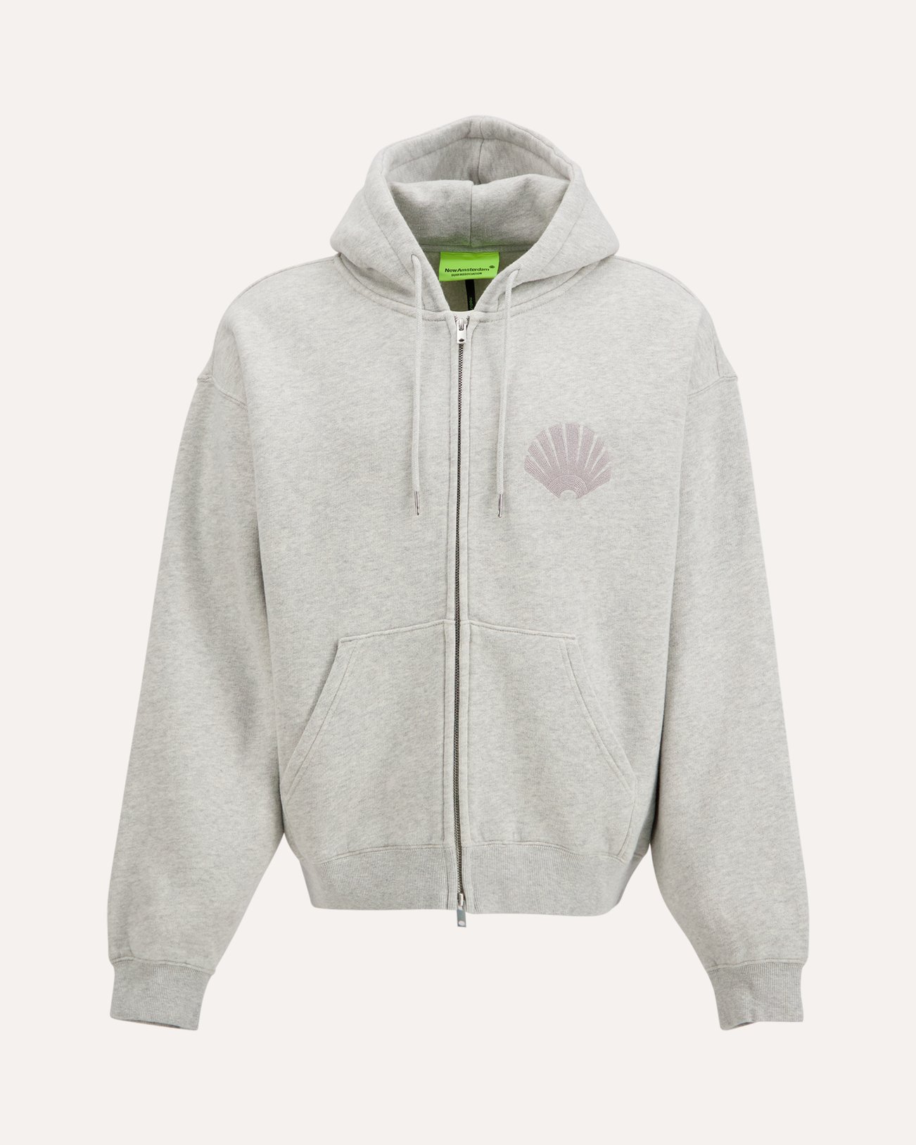 New Amsterdam Surf Association Chop Zip Hoodie GRIJS 1