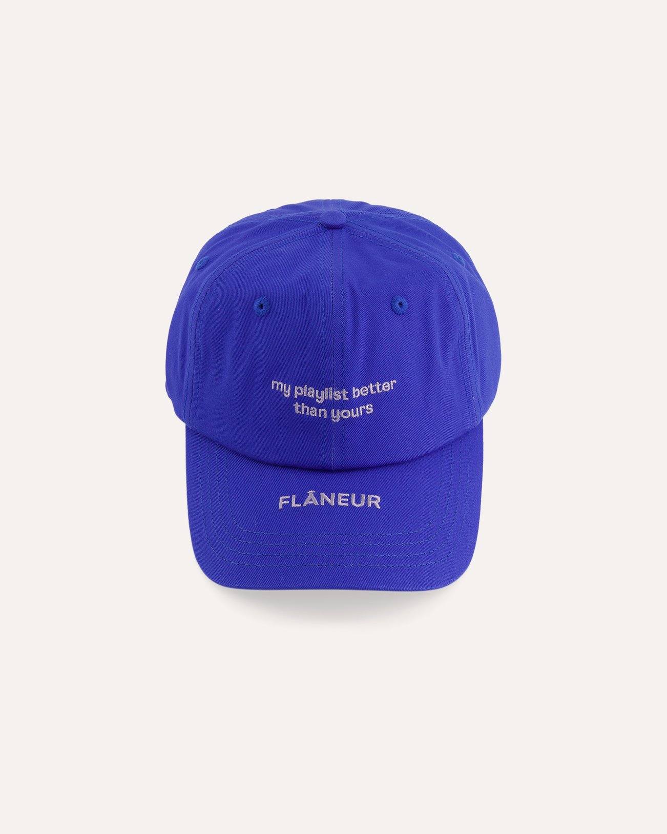 Flaneur Playlist Cap BLAUW 1