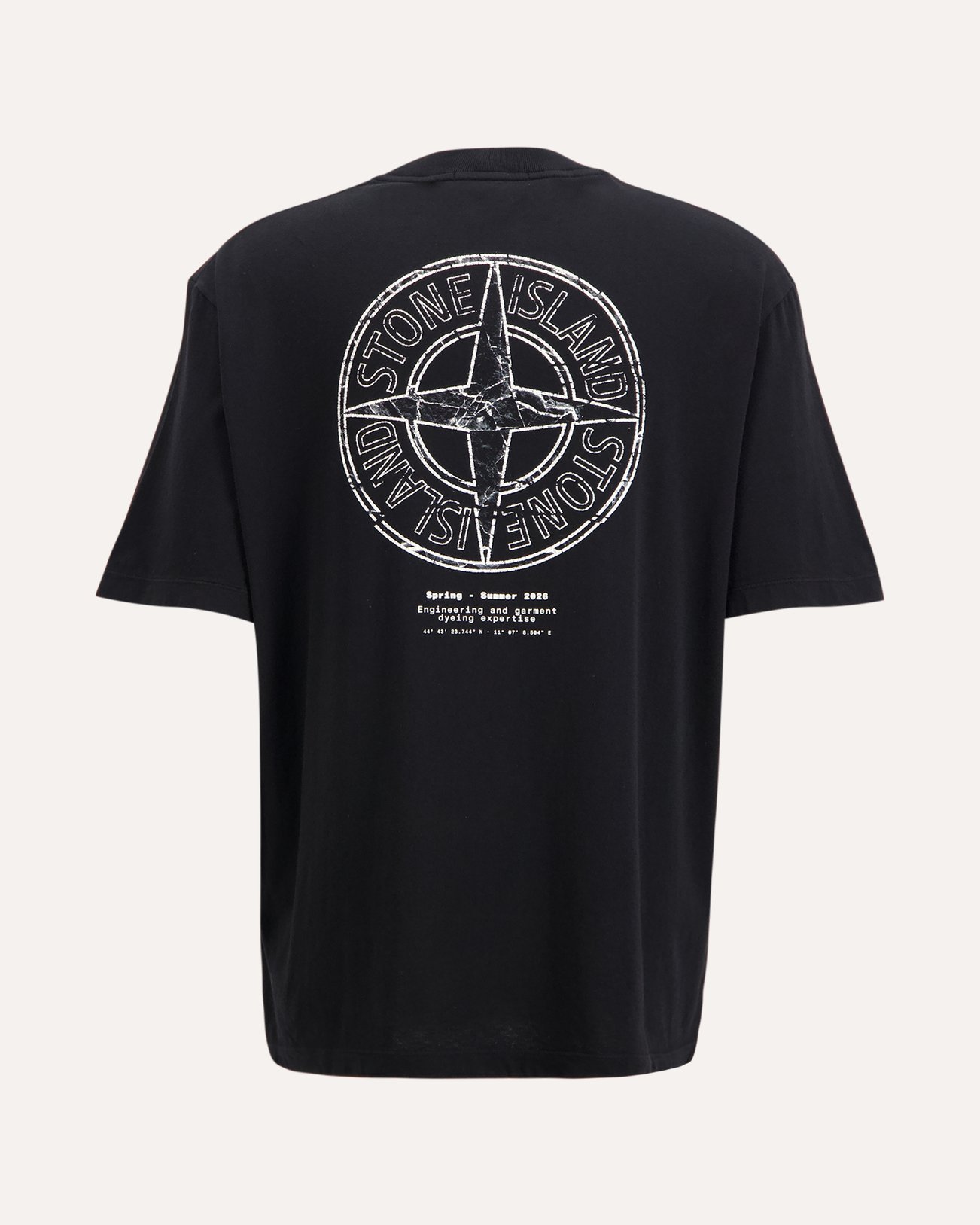 Stone Island S0285 Print T-Shirt ZWART 1