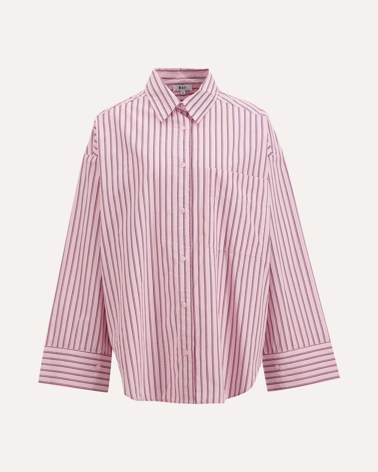 Boii Studios Fie Stripe Shirt ROSE 1