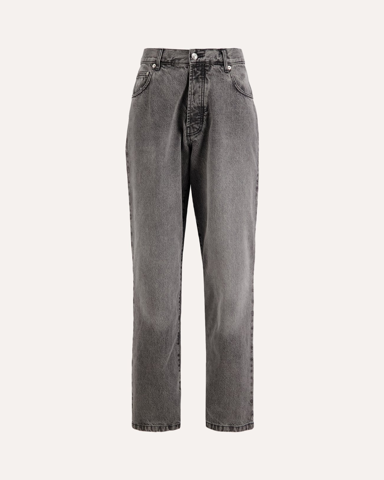 POP Trading Company Drs Denim Pants LICHTGRIJS 1