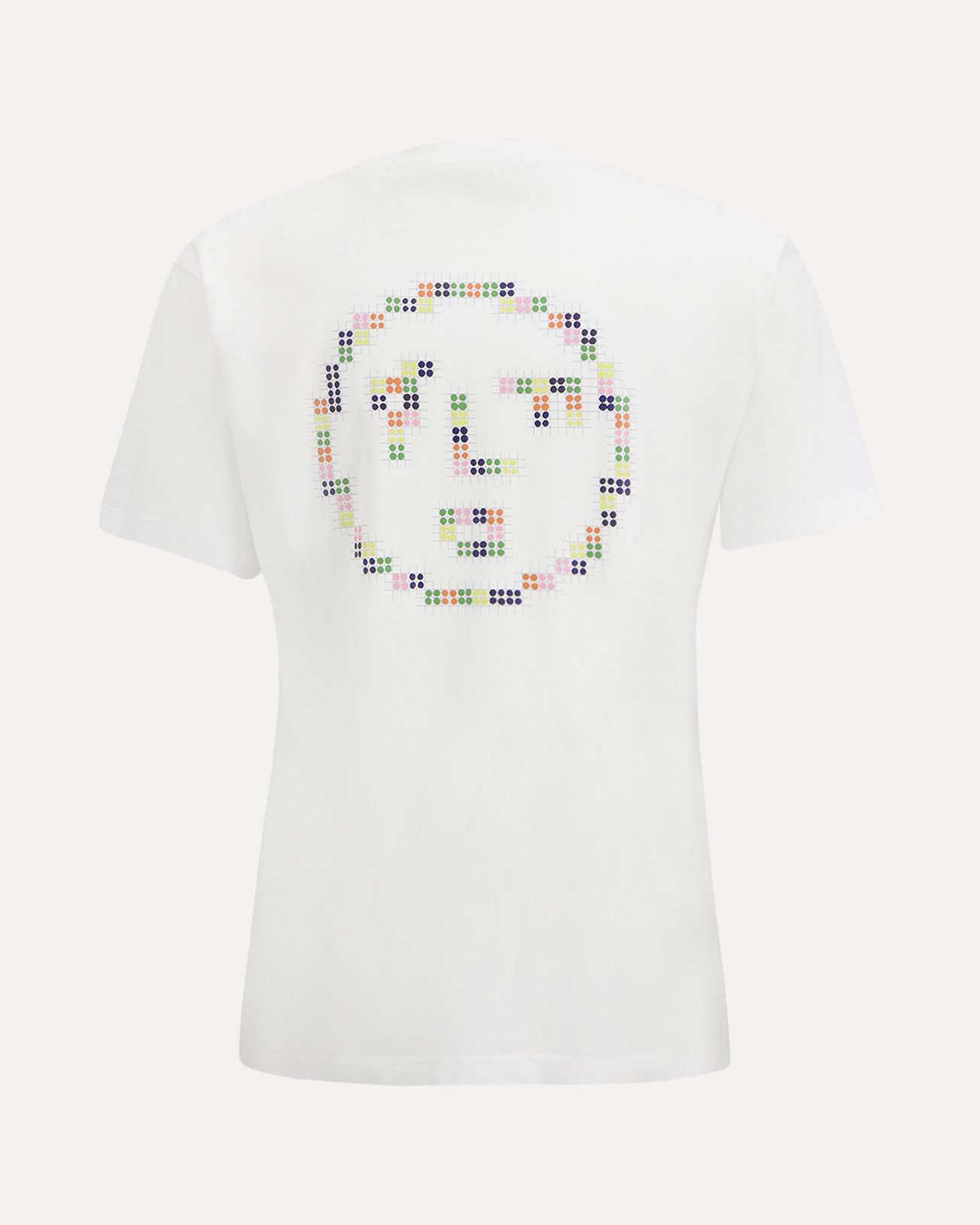 OLAF Dotted Face Tees WIT 1