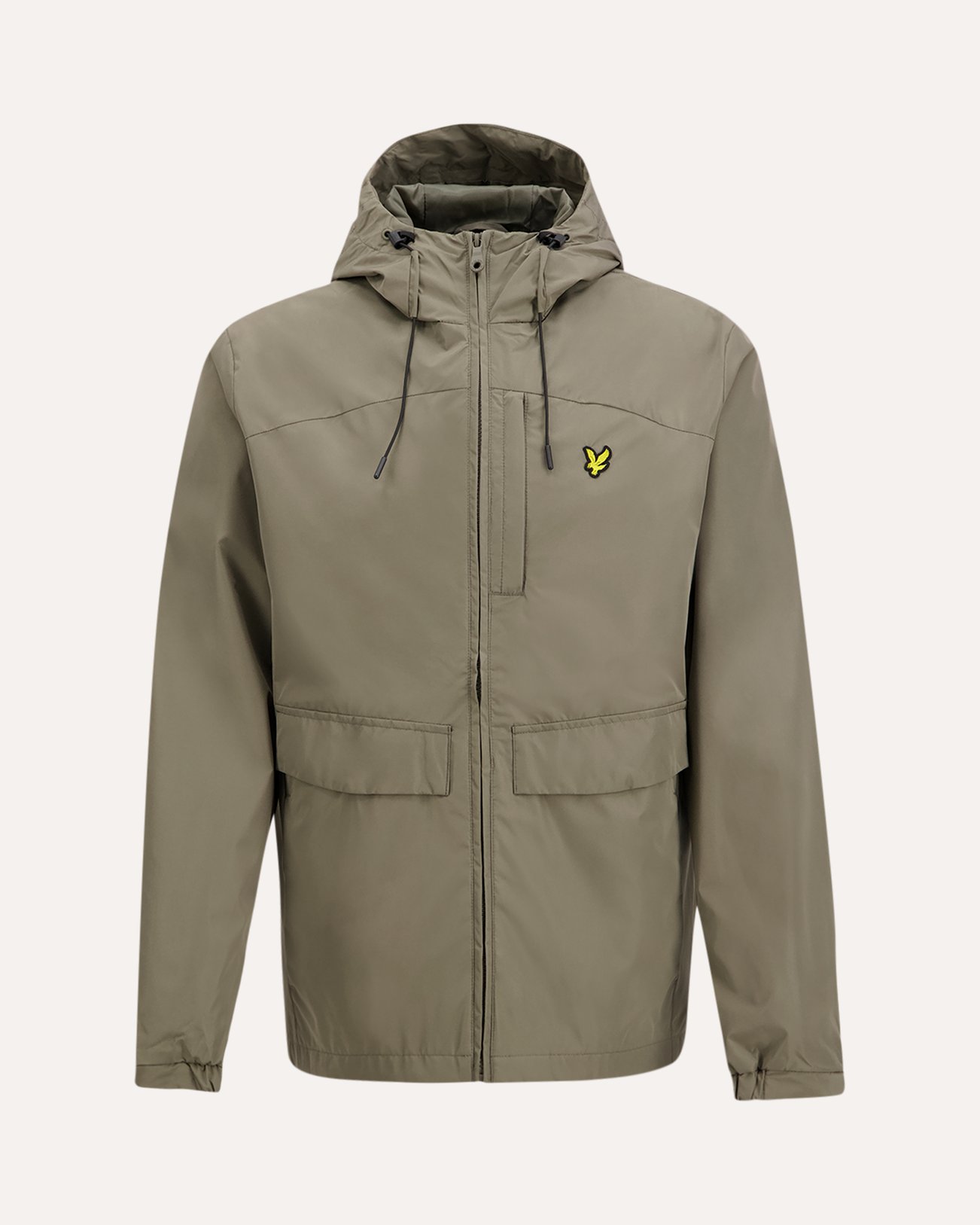 Lyle & Scott Lightweight Hooded Zip Through Jacket KHAKI 1