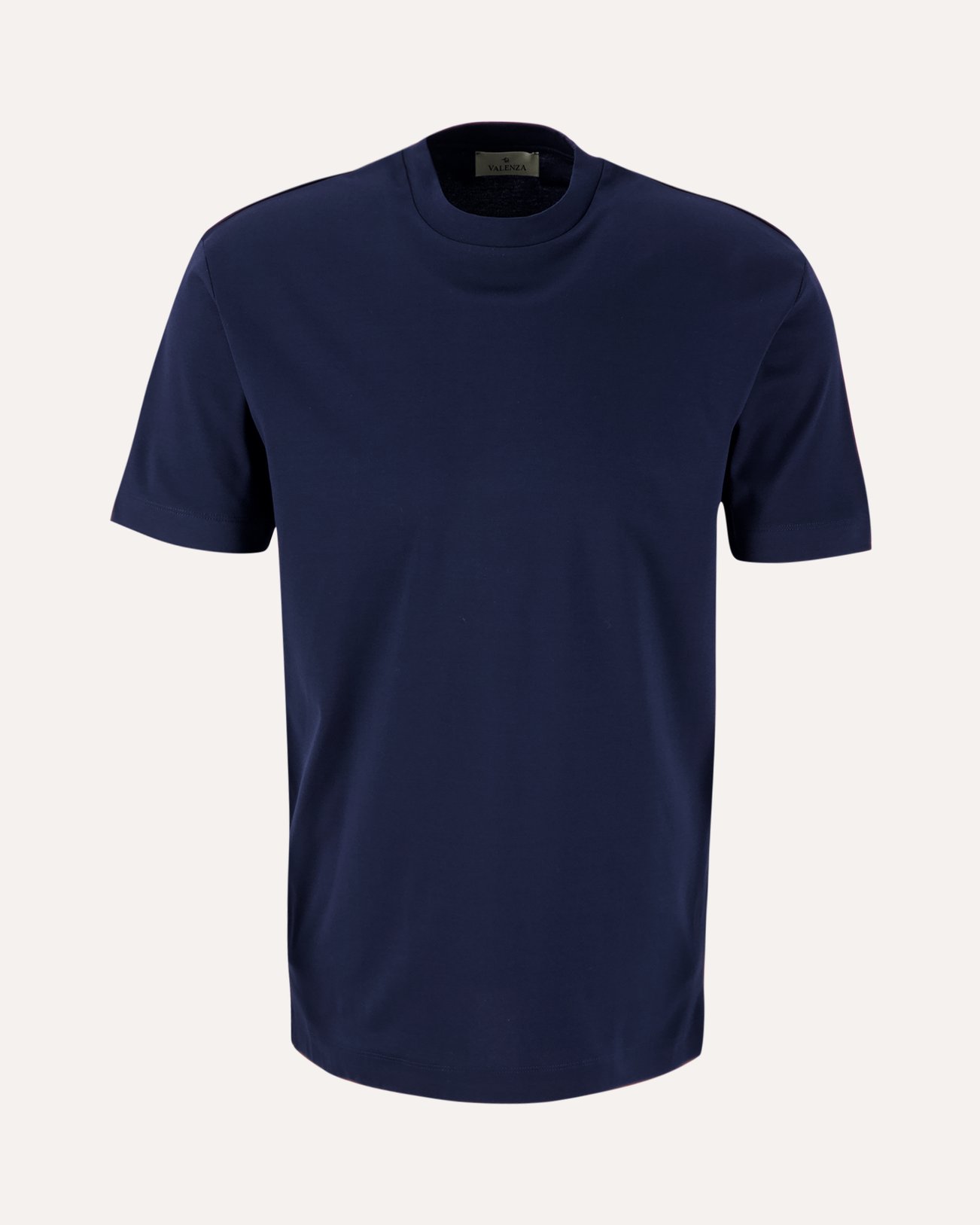 Valenza Interlock Supima T-Shirt DONKERBLAUW 1