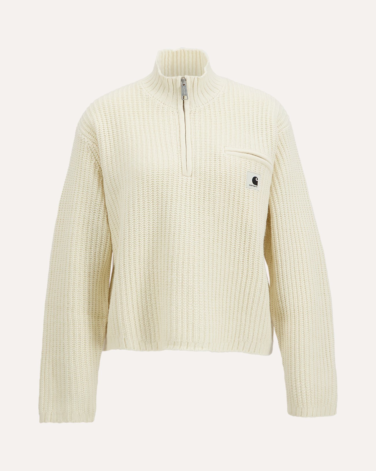 Carhartt W' Detroit Half Zip Sweater BEIGE 1