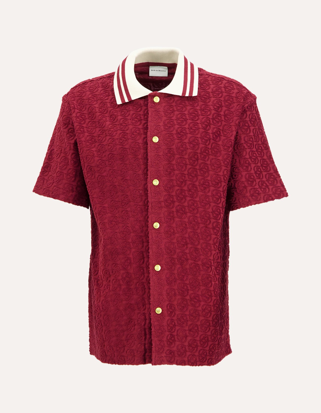 Drole de Monsieur Monogram Shirt ROOD 1