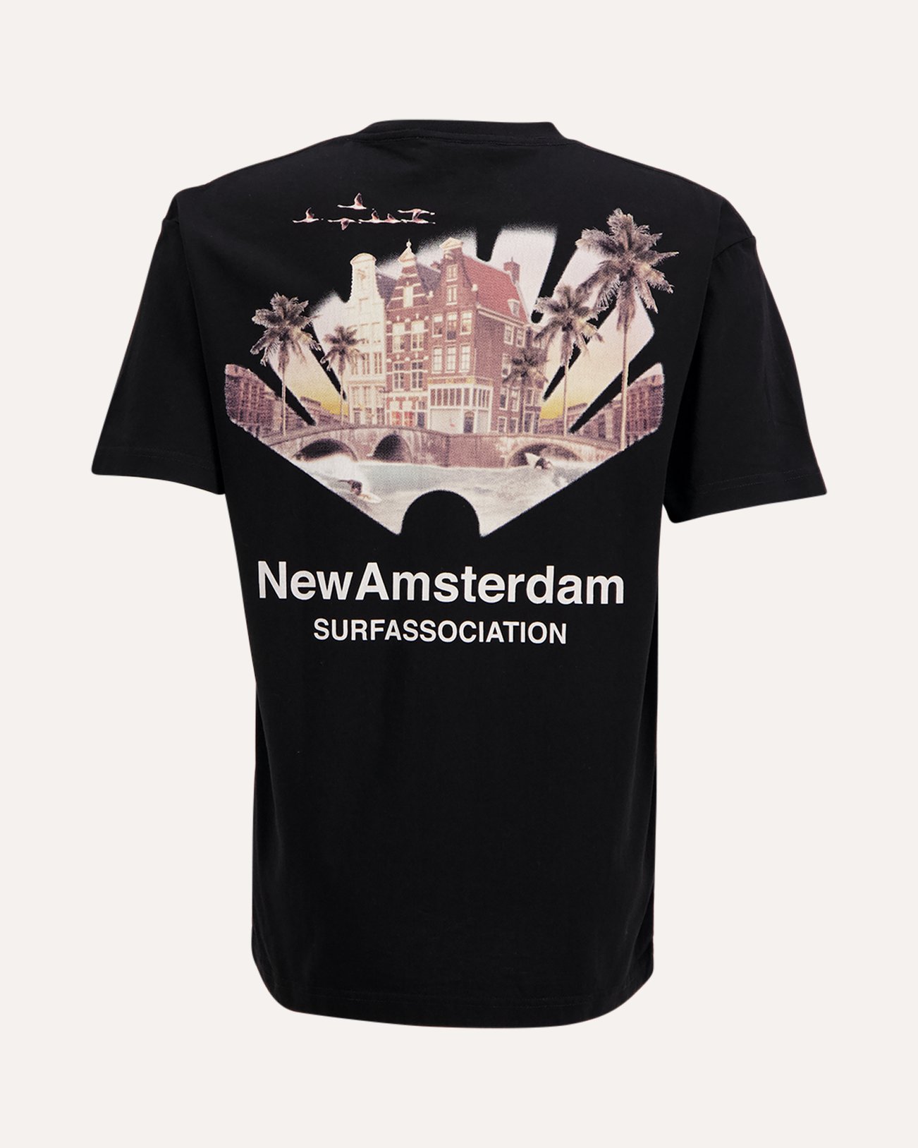 New Amsterdam Surf Association Tropical Tee ZWART 1