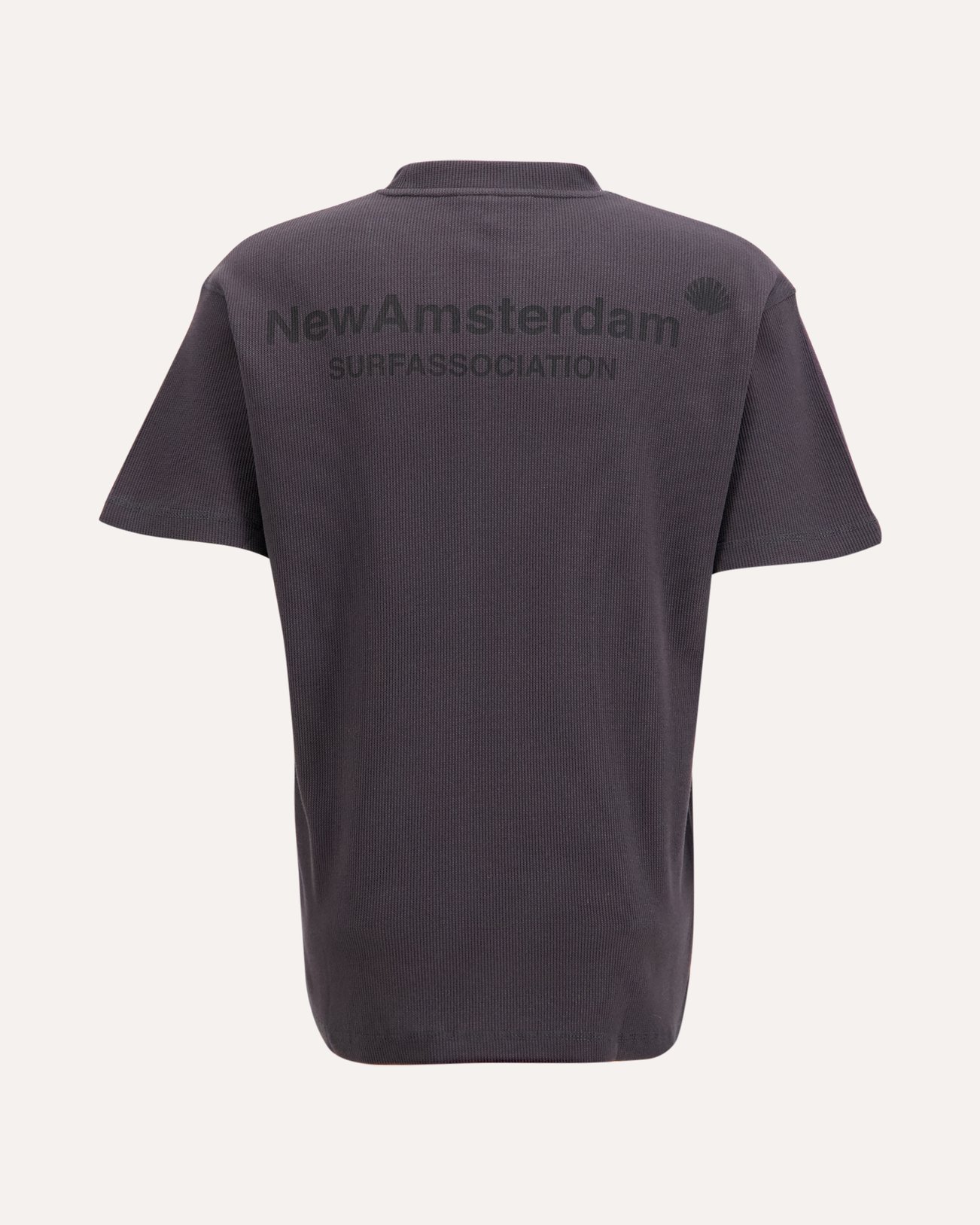 New Amsterdam Surf Association Logo Tee Waffle ANTHRACIET 1