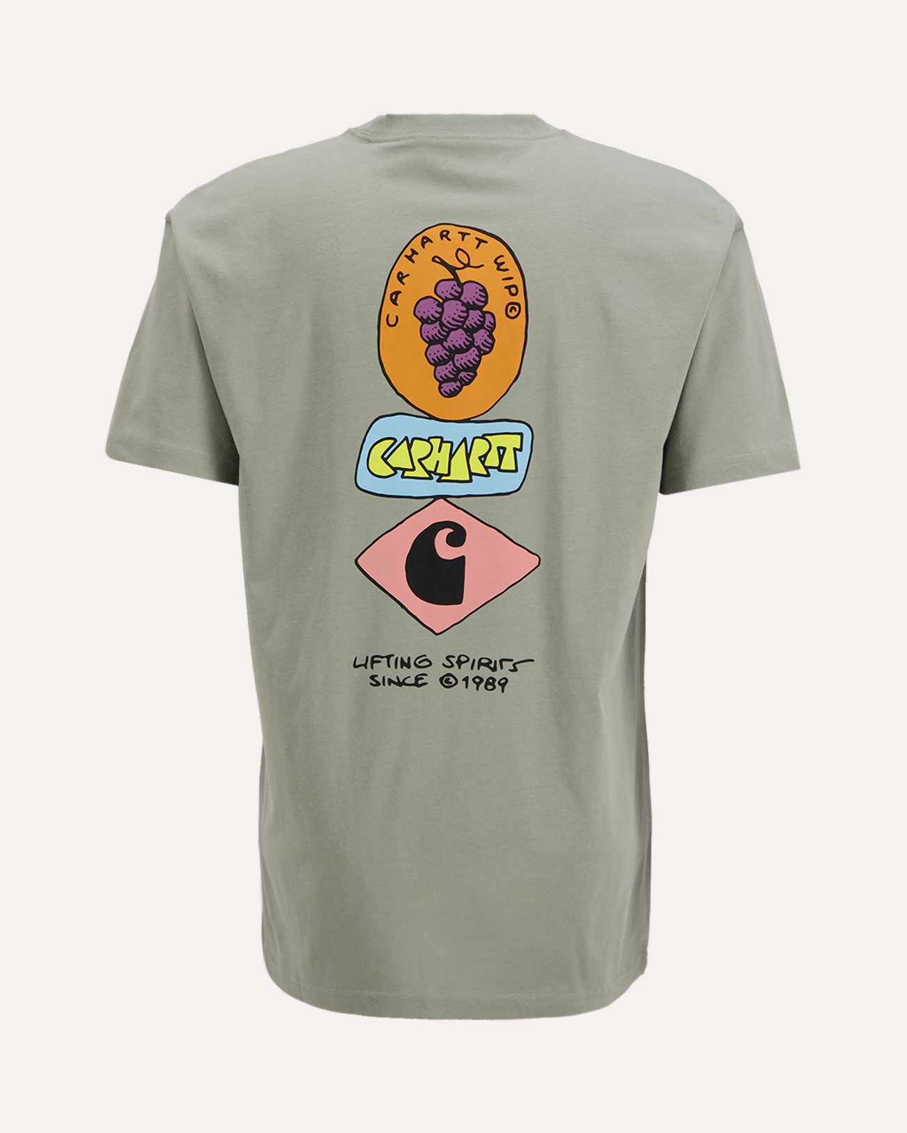 Carhartt S/S Stacked Grapes T Shirt GROEN 1