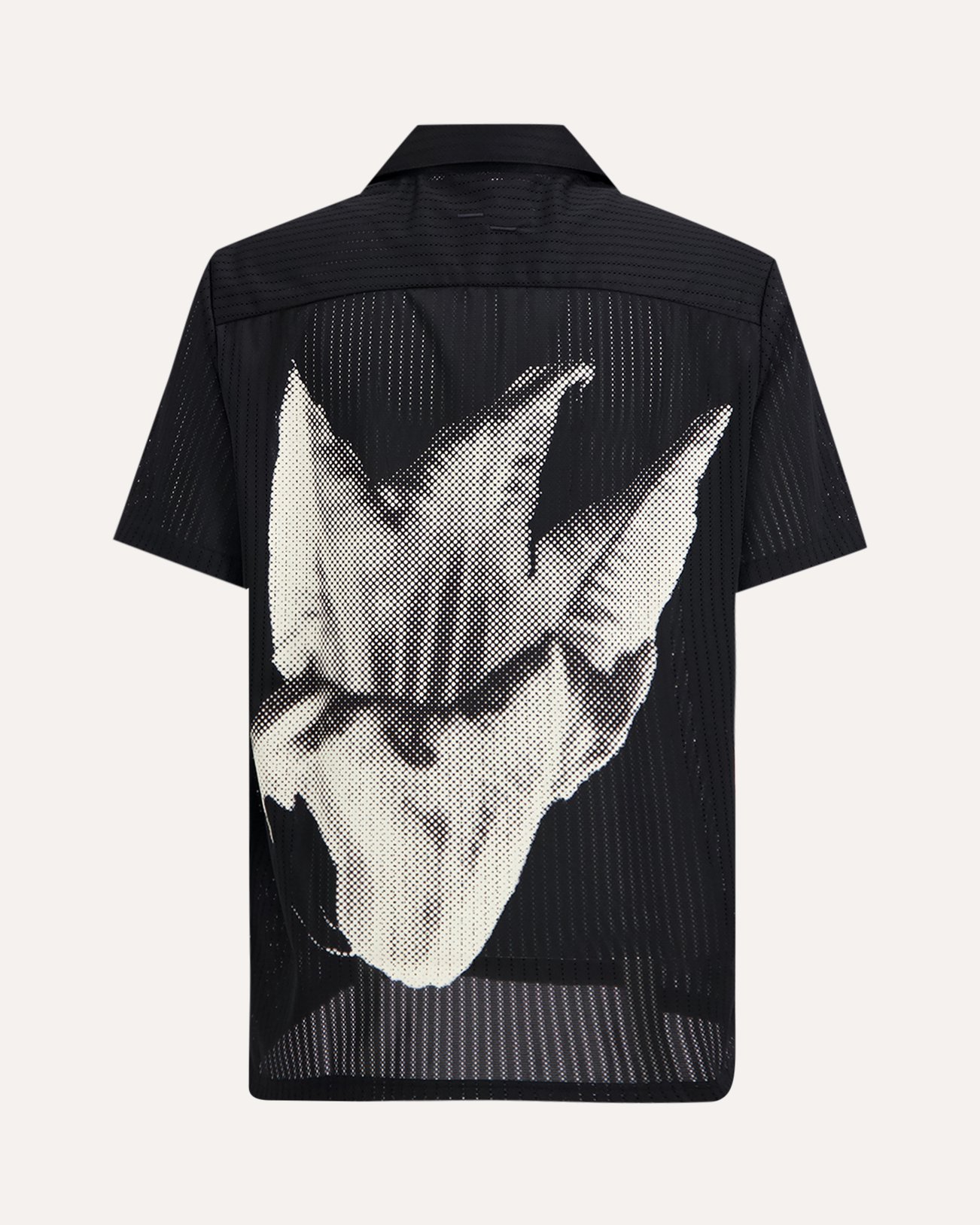Filling Pieces Resort Shirt Mesh ZWART 1