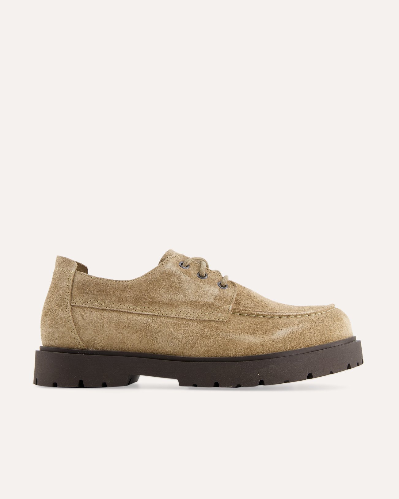 Birkenstock Highwood Moc Lace Low Suede Leather Regular LICHTBRUIN 1