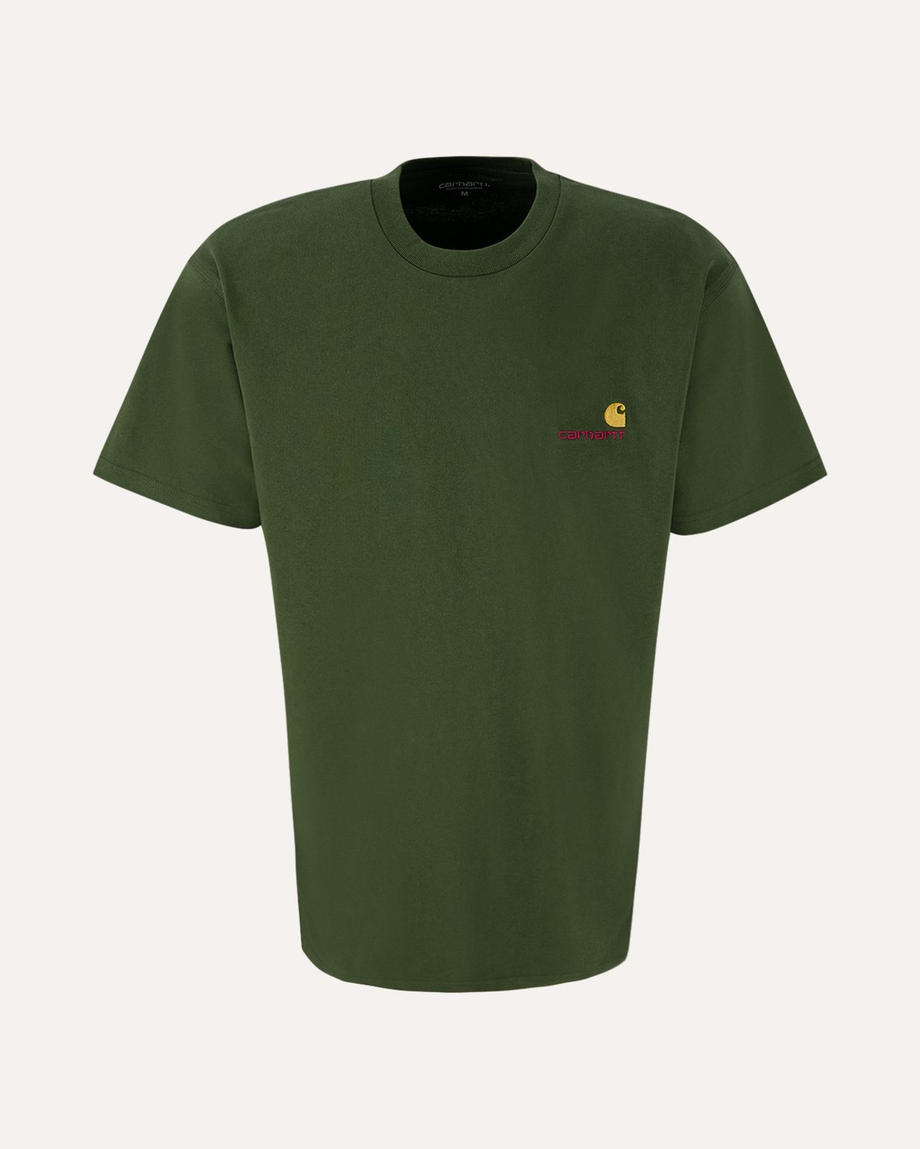 Carhartt WIP S/S American Script T-Shirt GROEN 1