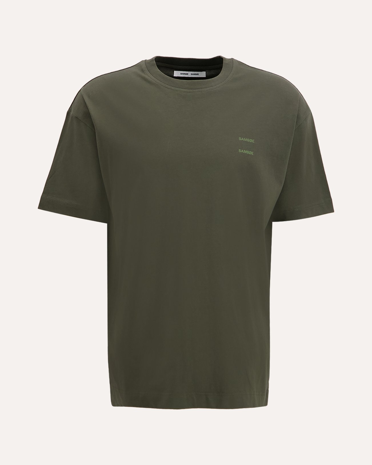 Samsøe Samsøe Joel T Shirt 11415 DONKERGROEN 1