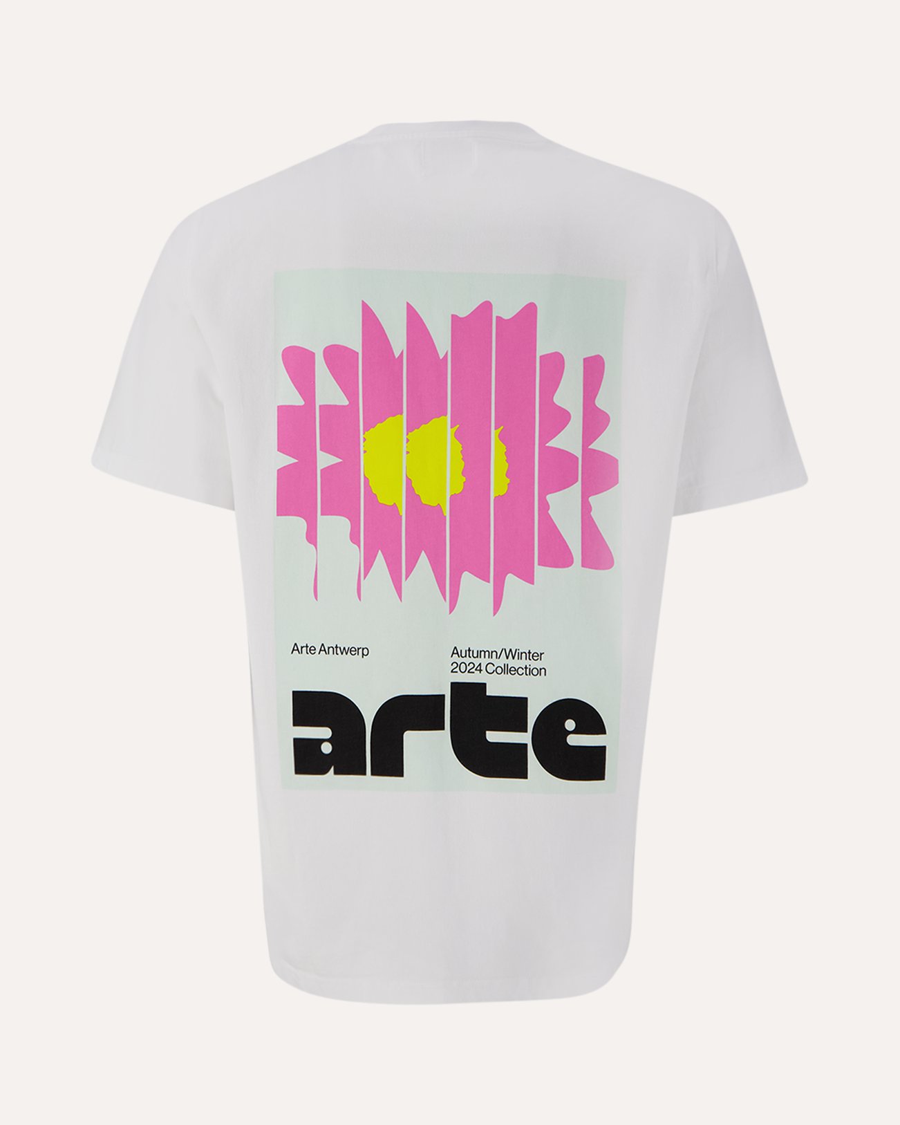 Arte Antwerp Arte Back Square Print T'Shirt WIT 1