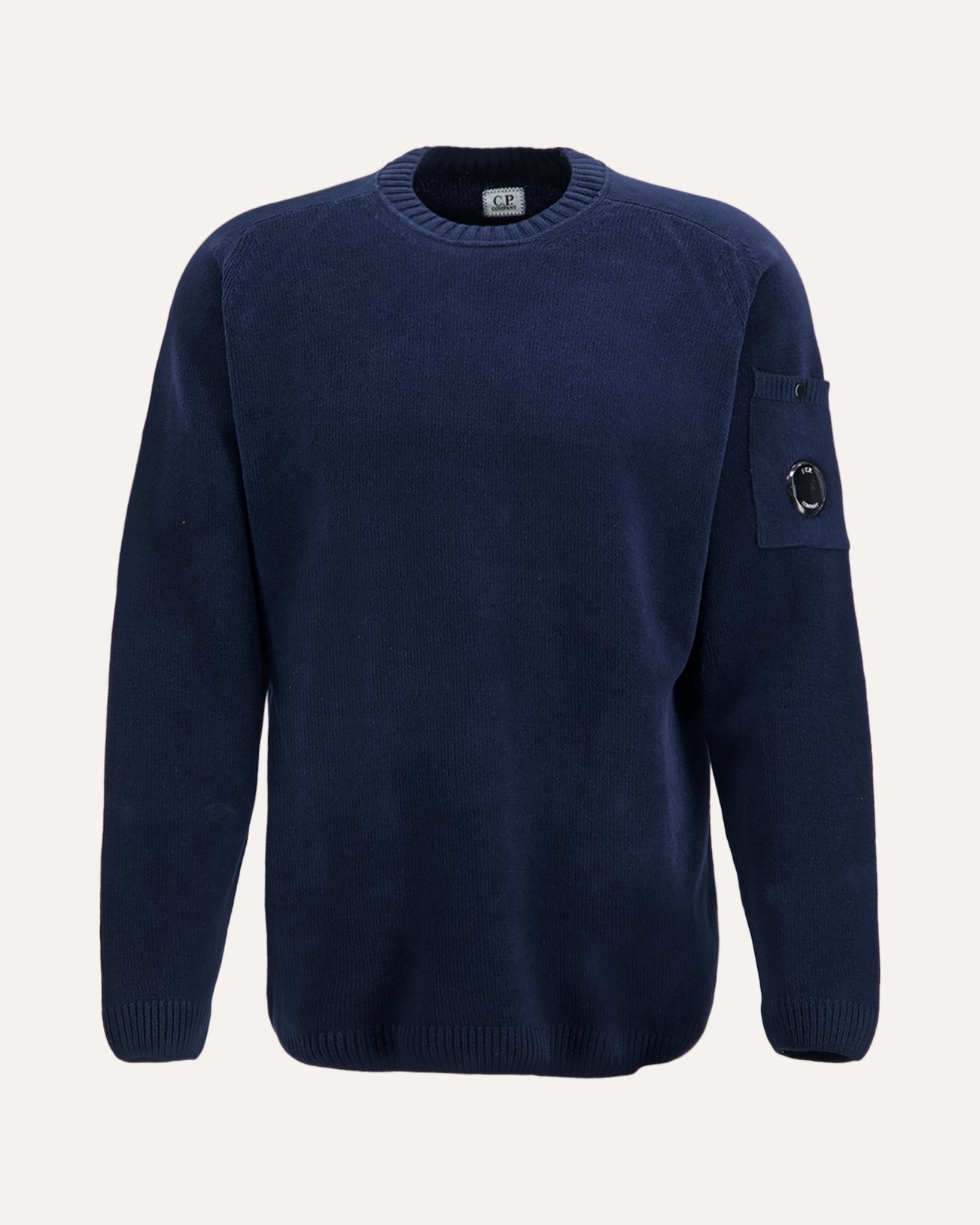 C.P. Company Gebreide Katoenen Trui DONKERBLAUW 1