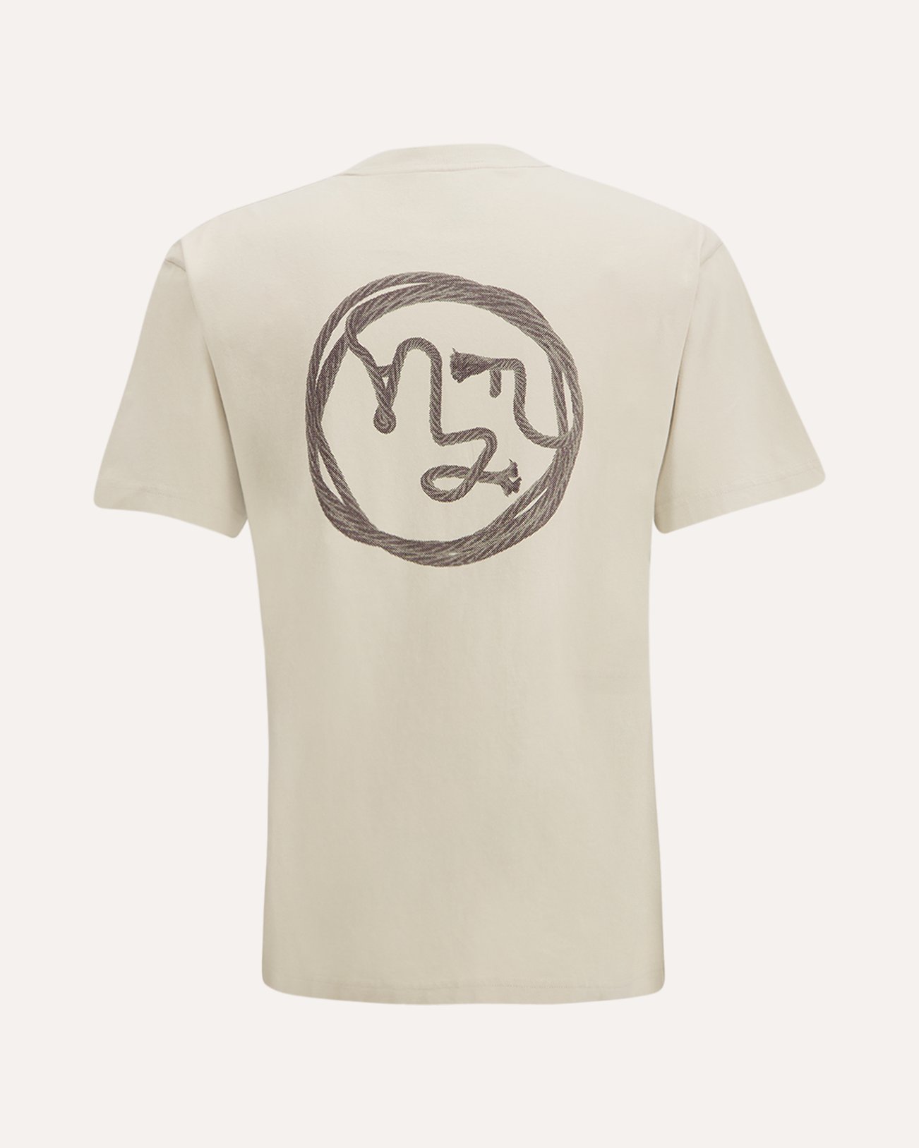 OLAF Lasso Face Tee BEIGE 1