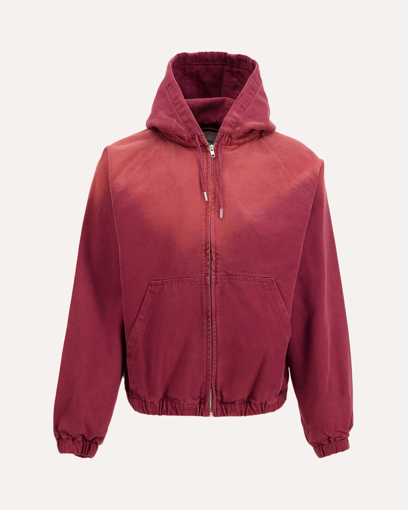 Arte Antwerp Sunfade Canvas Hooded Jacket ROOD 1
