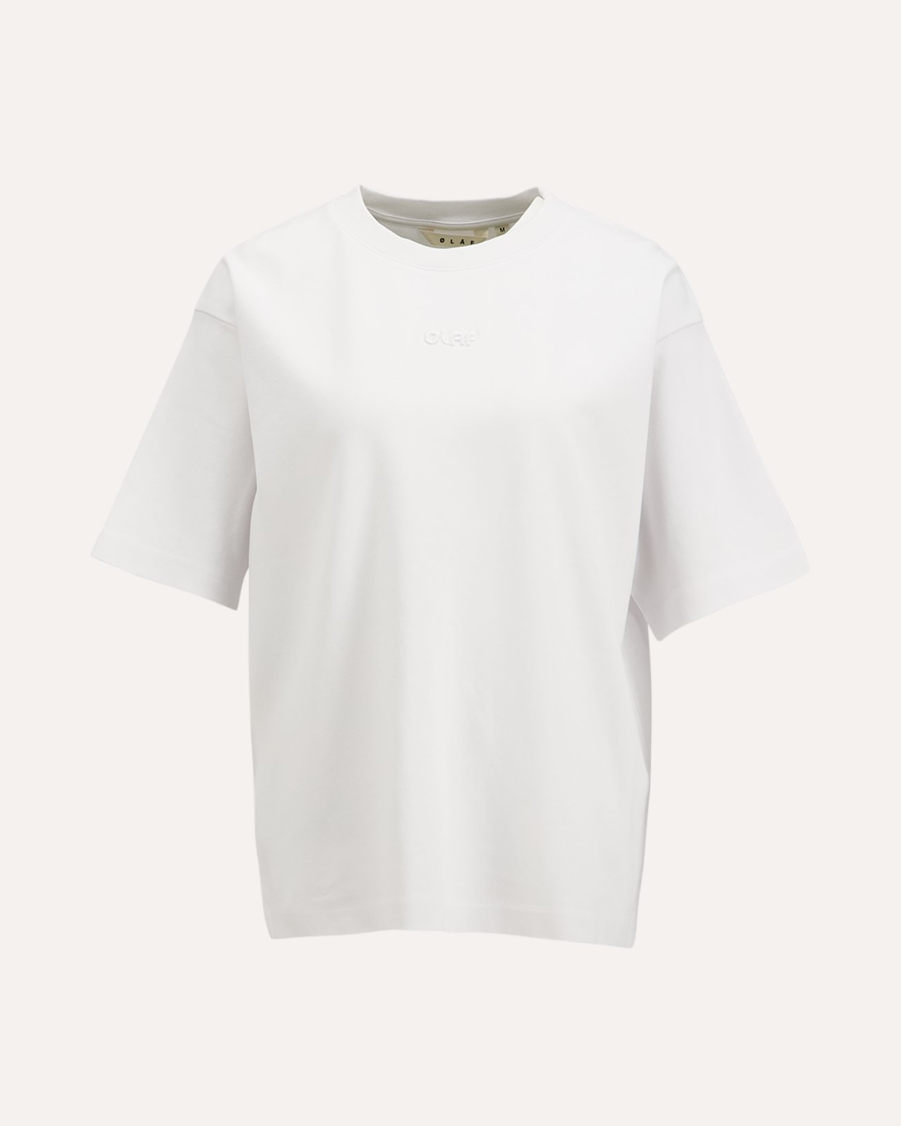 OLAF Wmn Retro Logo Boxy Tee WIT 1