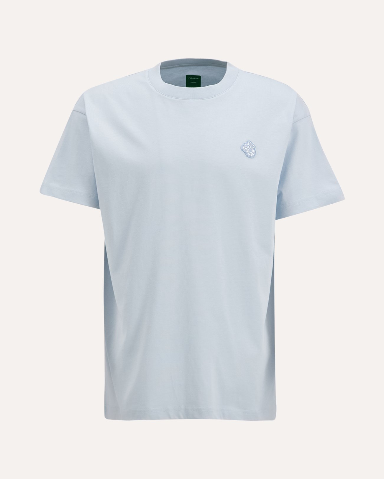 Flaneur Rubber Blossom T-Shirt LICHTBLAUW 1