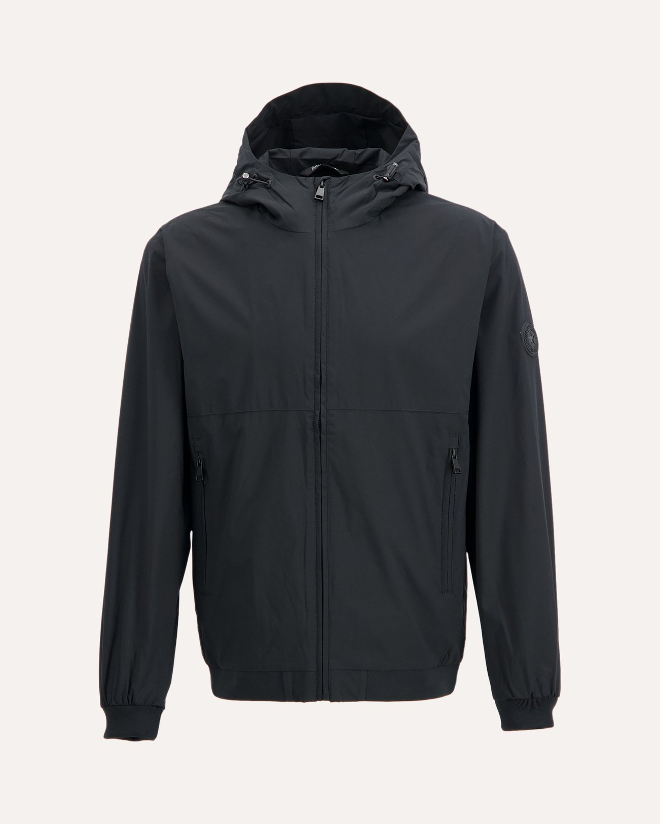 Airforce Hooded Four-Way Stretch Jacket ZWART 1