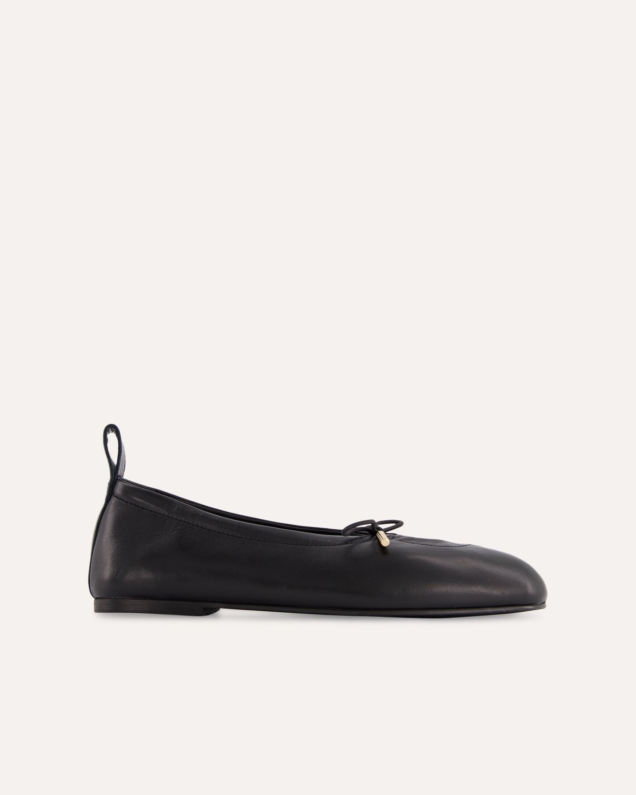 Alohas Rosalind Black Leather Ballet Flats ZWART 1