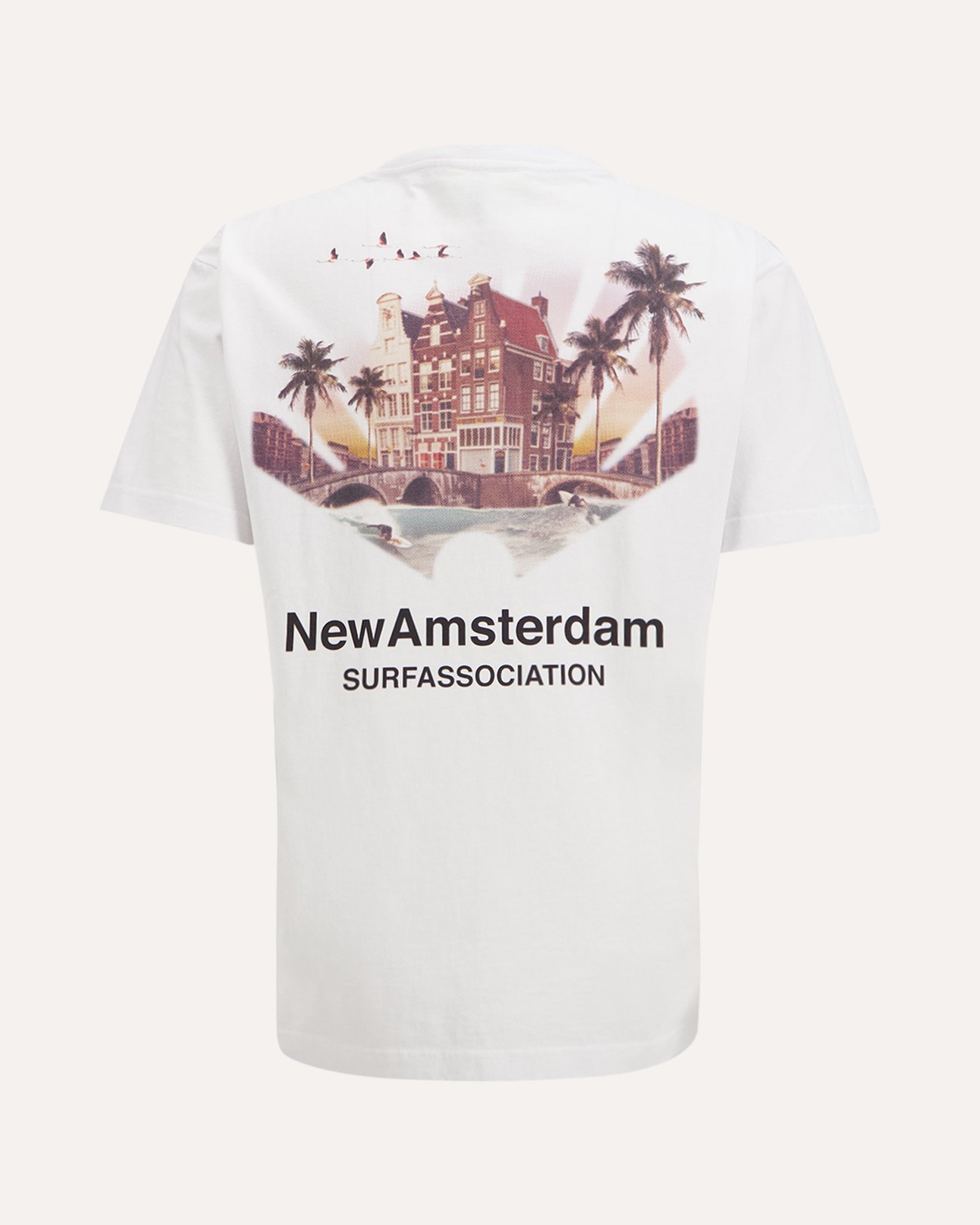 New Amsterdam Surf Association Tropical Tee WIT 1