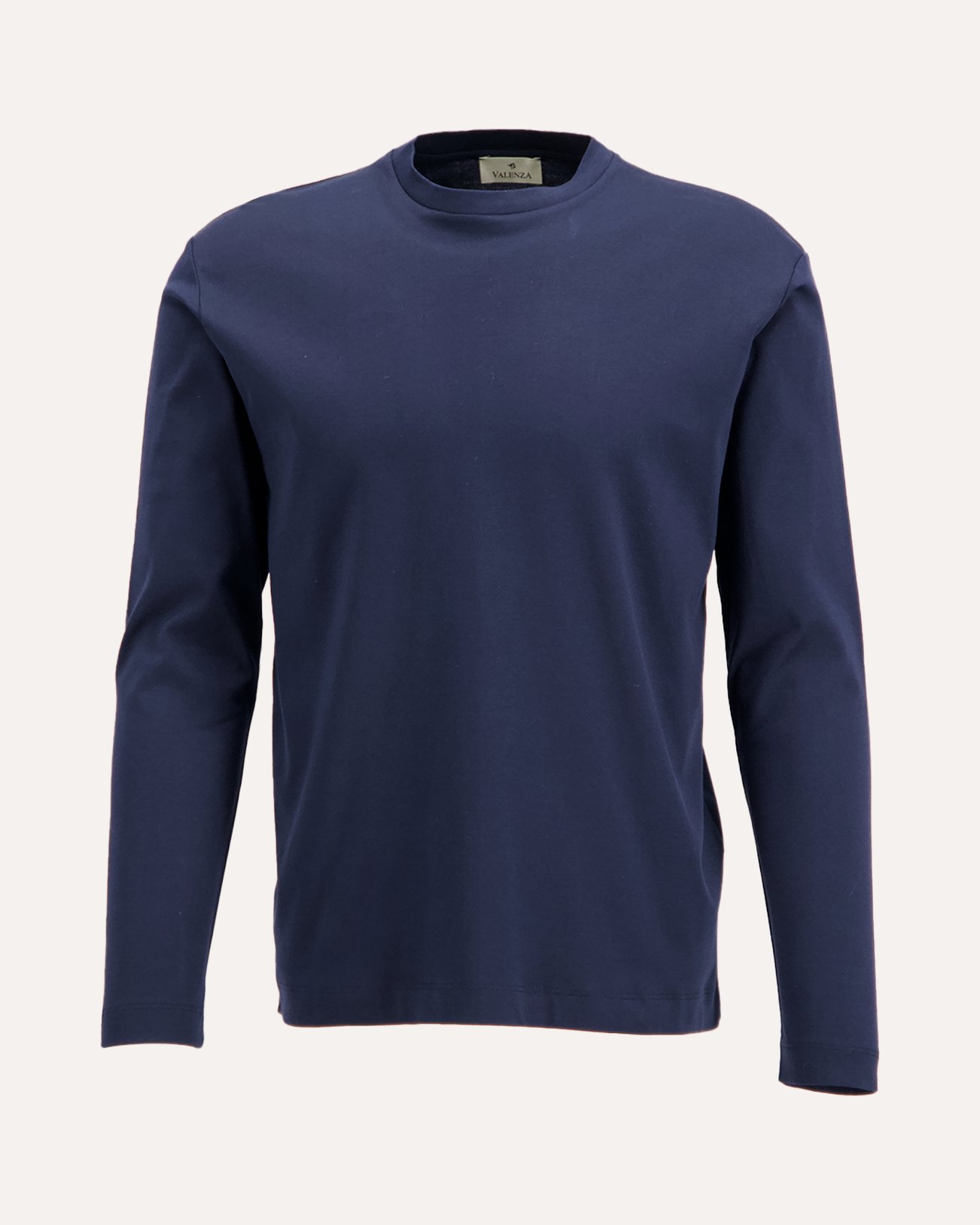Valenza Interlock Supima T-Shirt L/S DONKERBLAUW 1