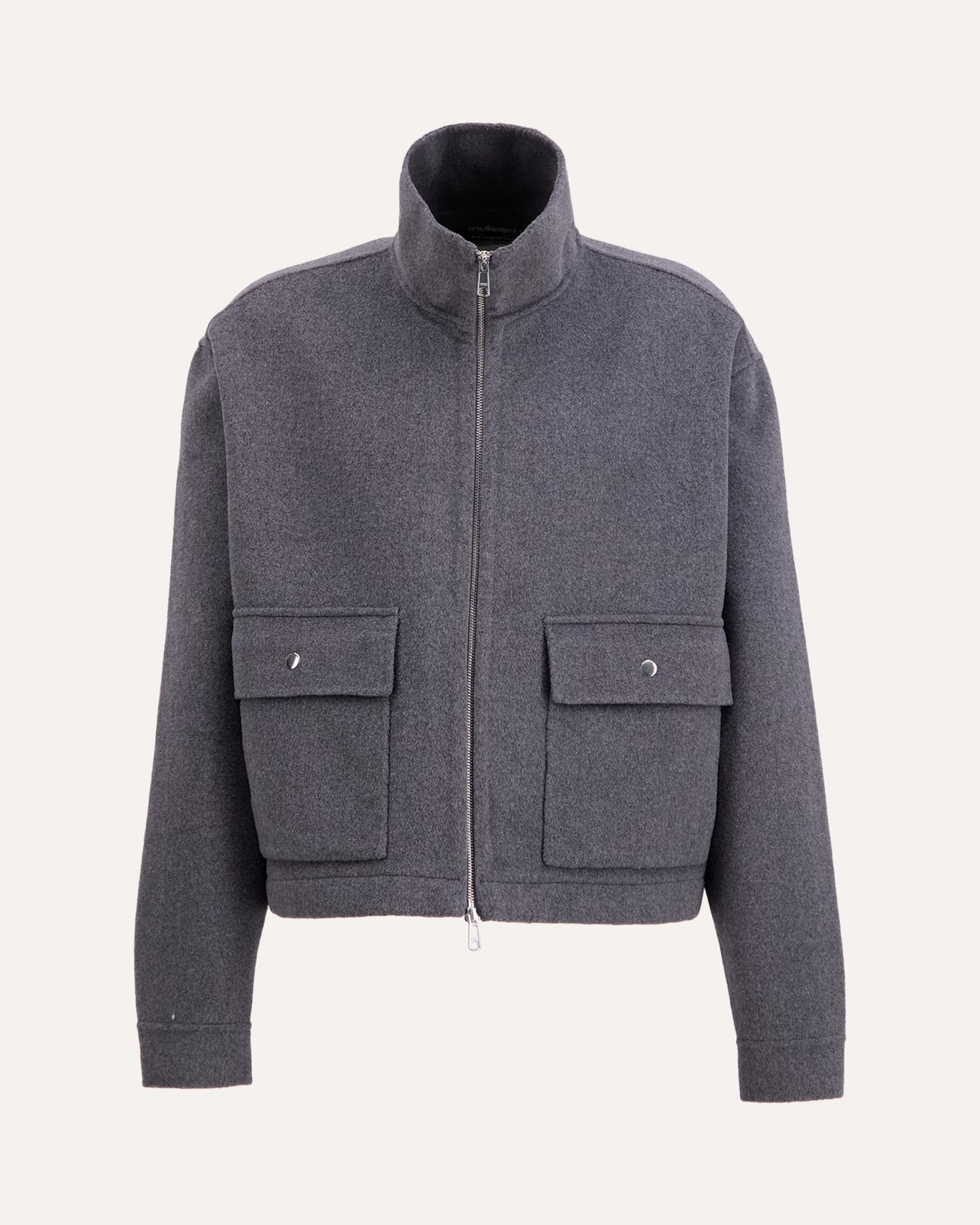 Hopeium Winter Wooly Short Jacket GRIJS 1