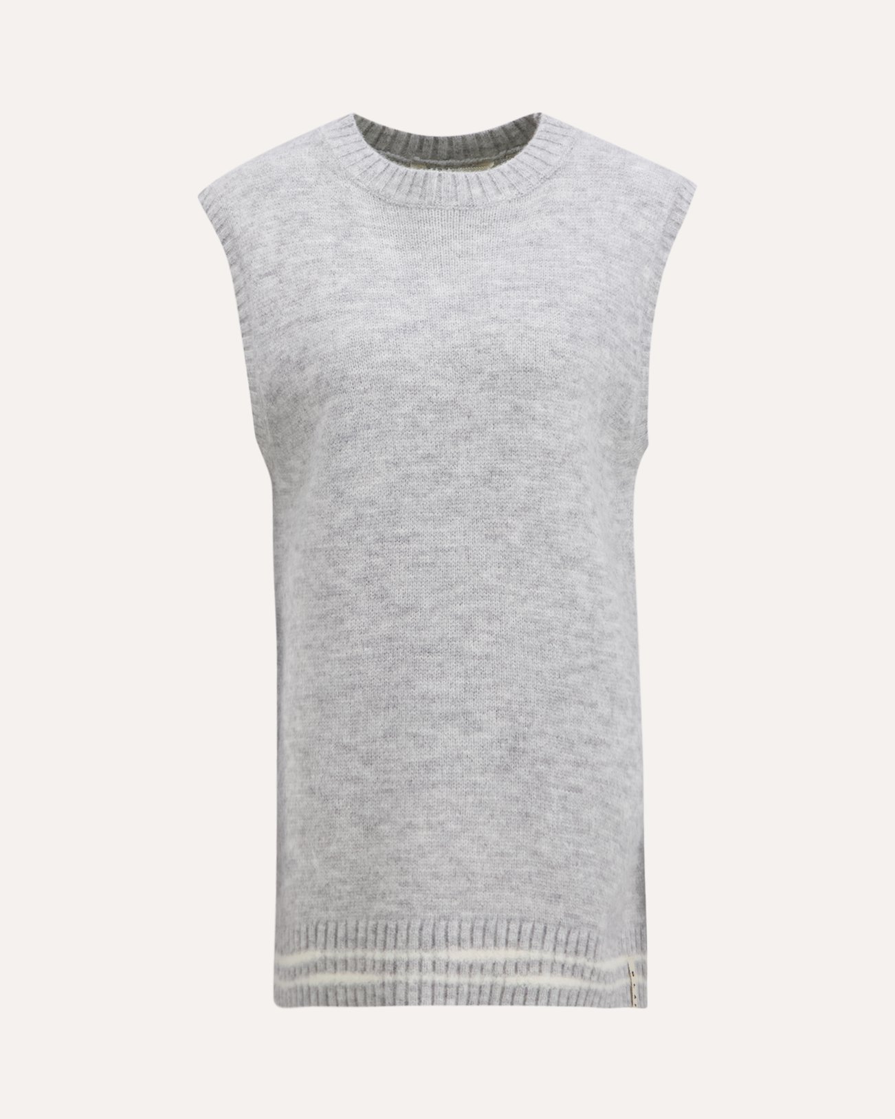 OLAF Crafted Detail Knit Vest GRIJS 1