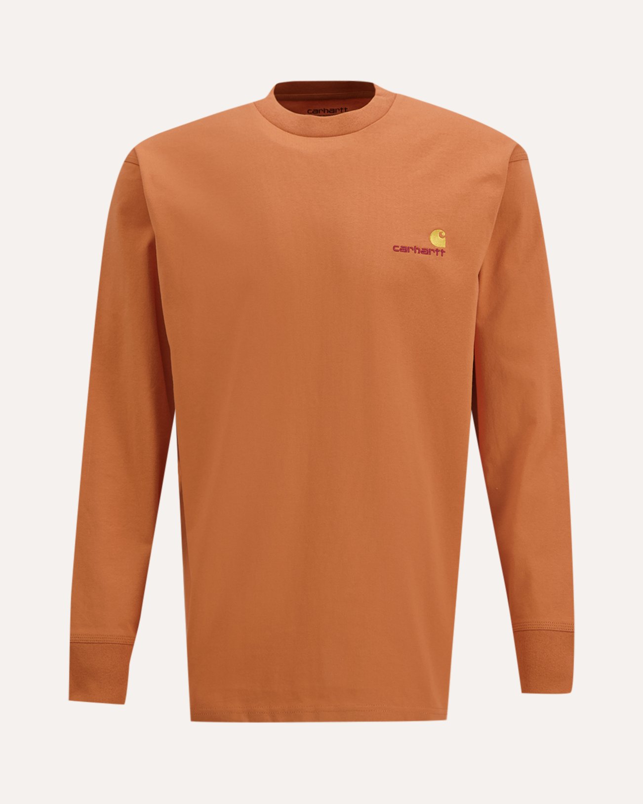 Carhartt L/S American Script T-Shirt ORANJE 1