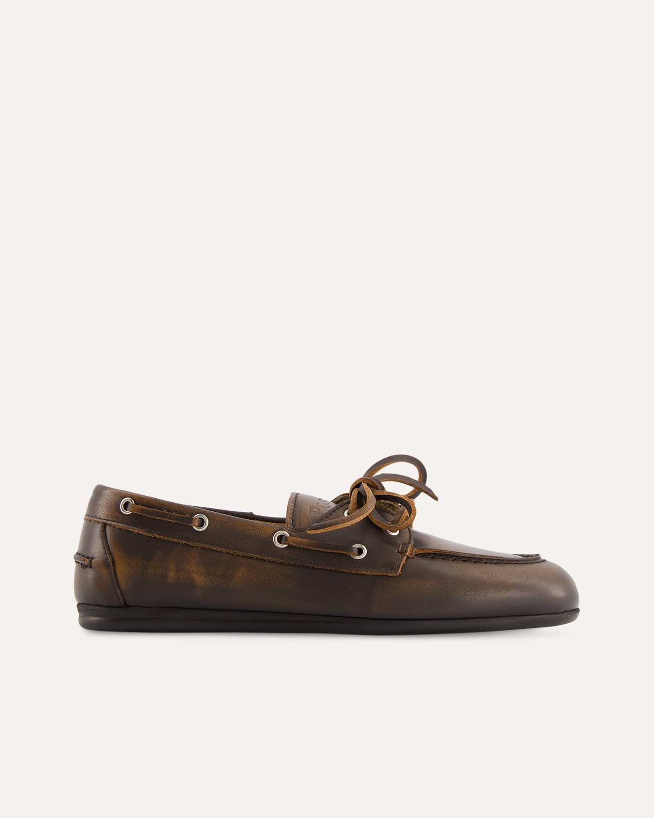 Posa Boat Loafer Brushed - Leather DONKERBRUIN 1