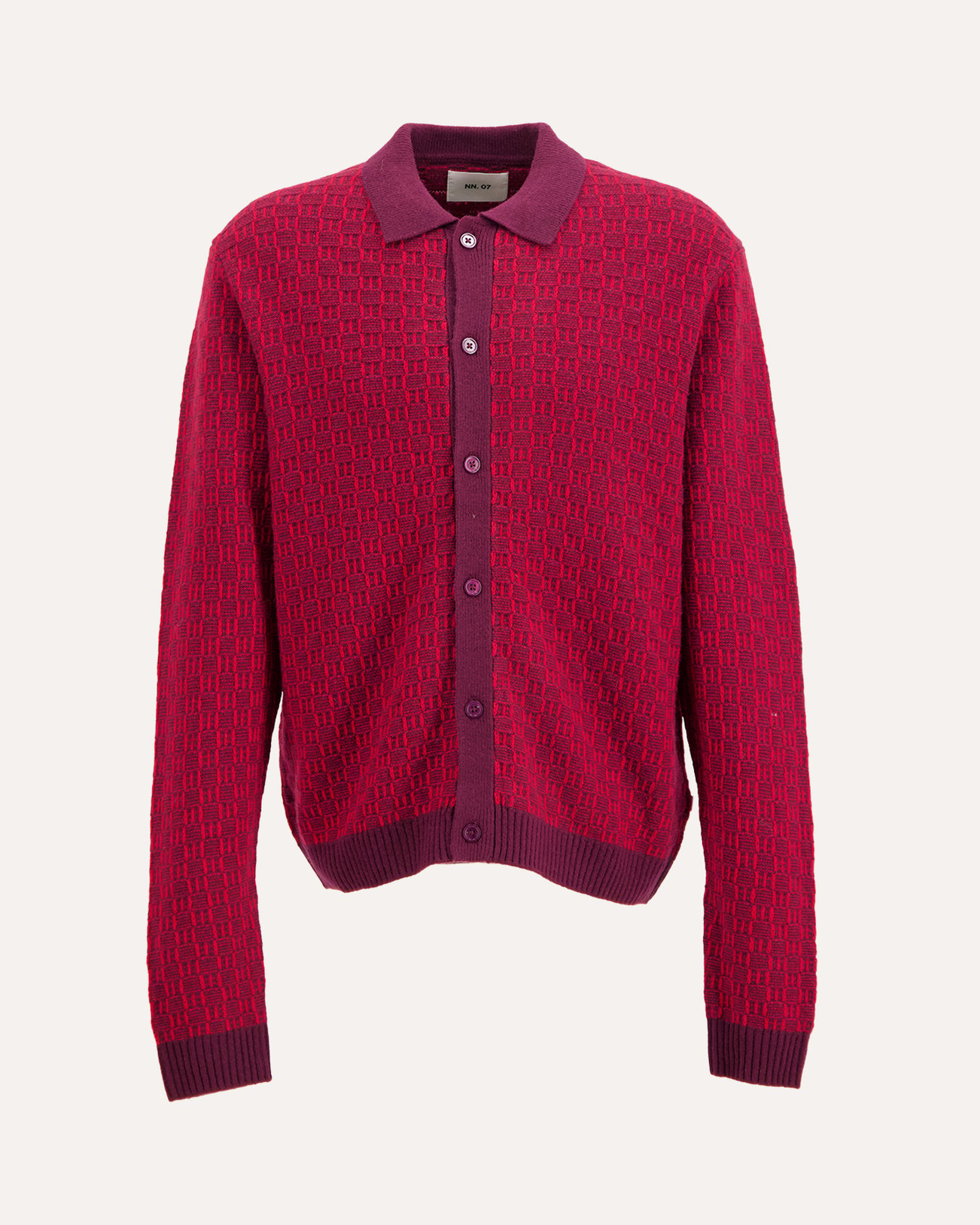 NN.07 Thor Polo Cardigan 60004 ROOD 1
