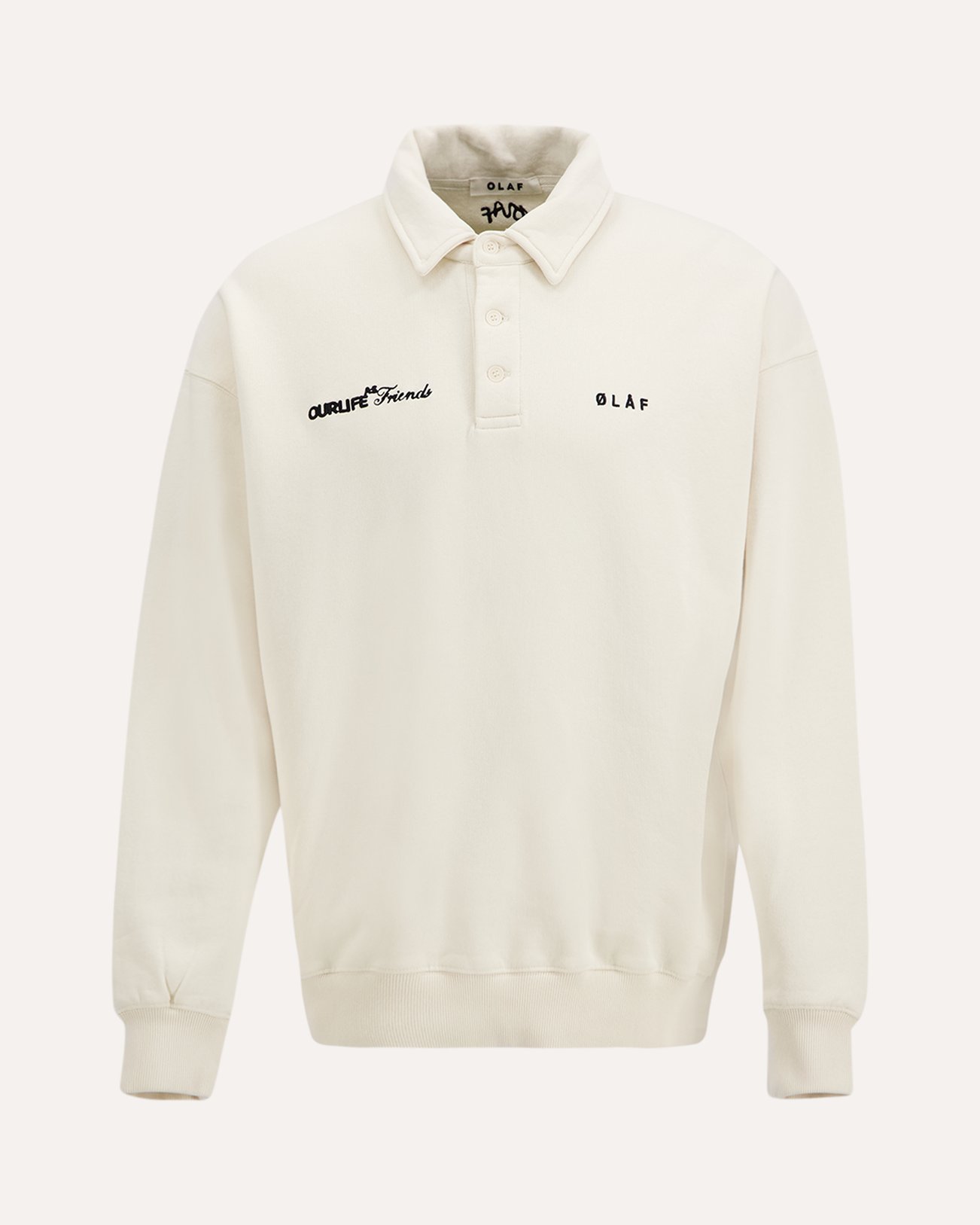 OLAF Script Friends Oversized Polo WIT 1