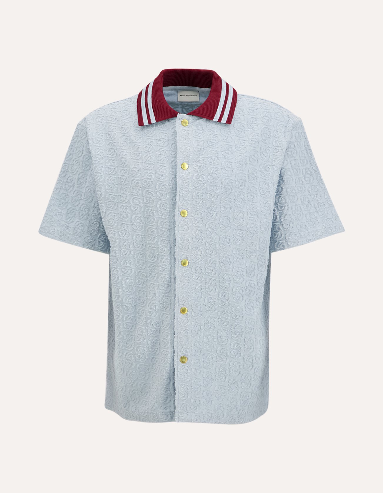 Drole de Monsieur Monogram Shirt BLAUW 1