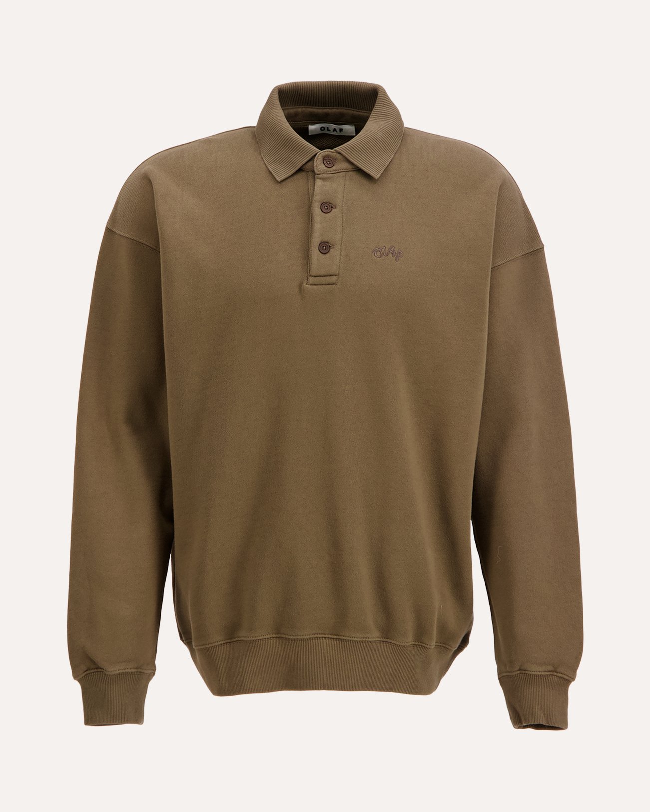 OLAF Signature Oversized Polo BRUIN 1