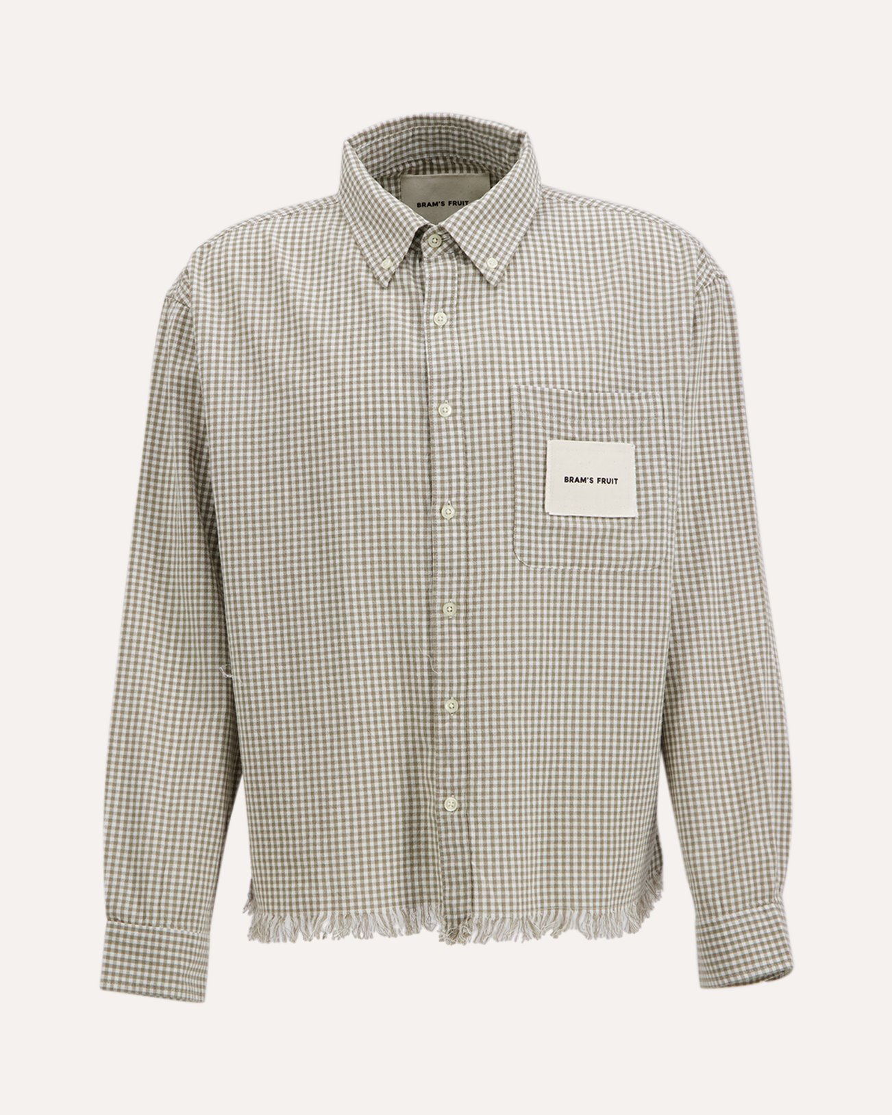 Brams Fruit Distressed Farmer'S Shirt Ls LICHTGROEN 1