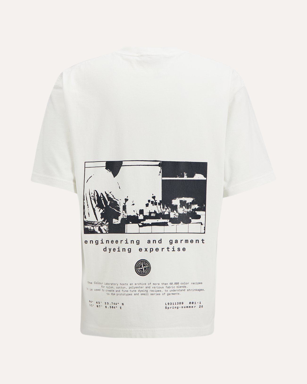 Stone Island S0364 Print T-Shirt WIT 1