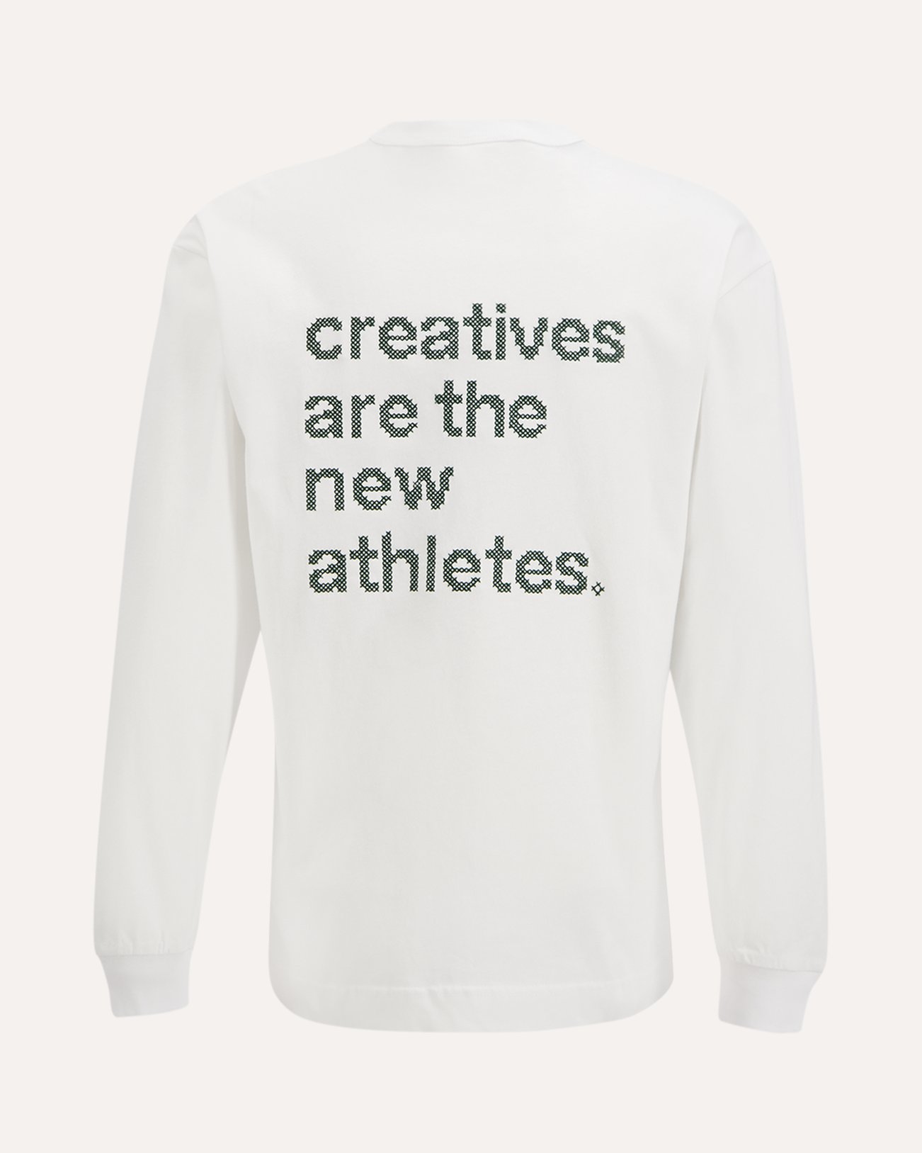 The New Originals Catna Crossstitch Longsleeve WIT 1