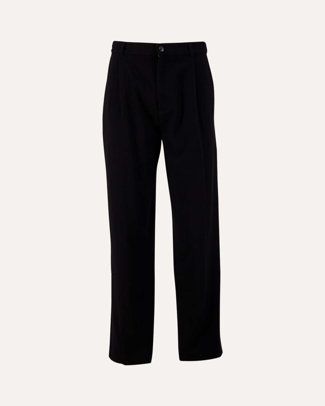 OLAF Regular Pleated Pant ZWART 1