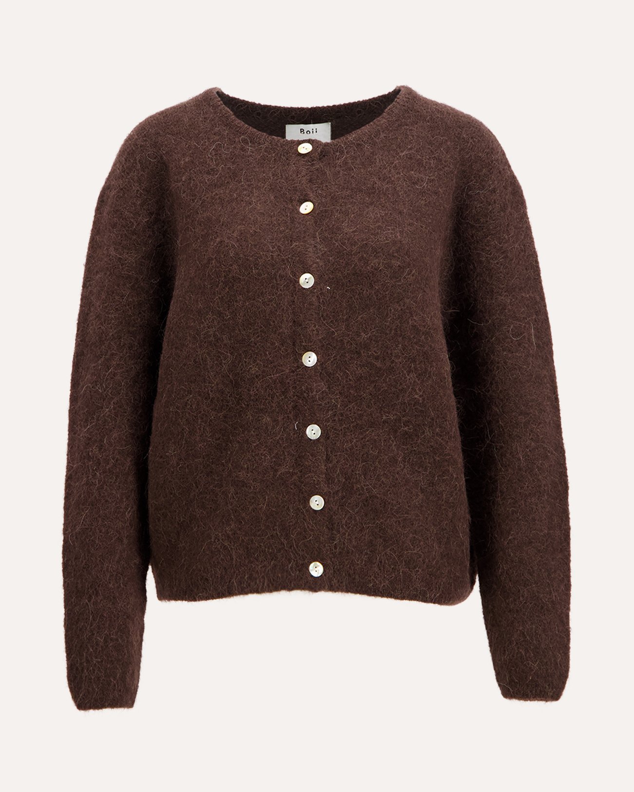 Boii Studios Flora Cardigan Knit DONKERBRUIN 1