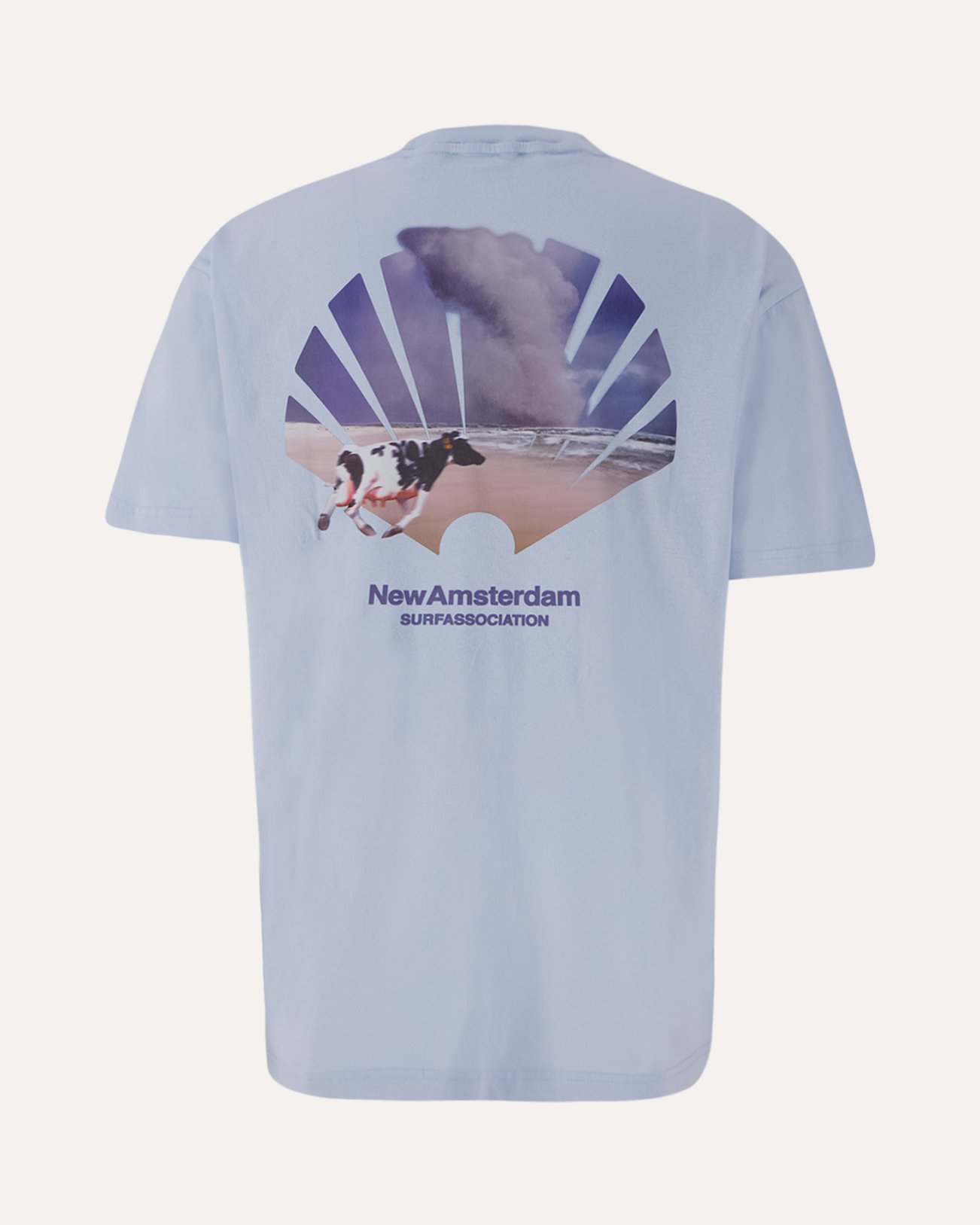 New Amsterdam Surf Association Oyster Tee Skyway LICHTBLAUW 1