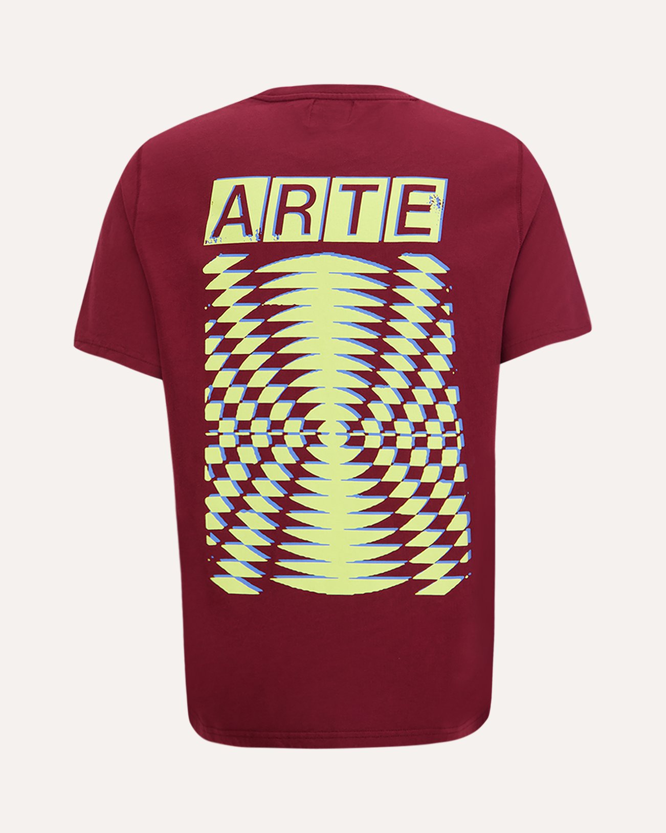 Arte Antwerp Abstract Back Print T-Shirt ROOD 1