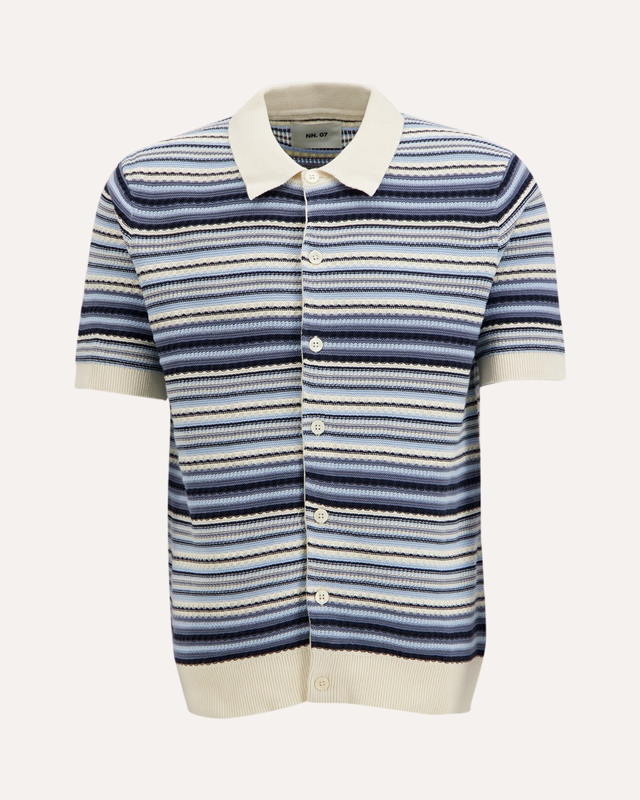 NN.07 Nolan Polo Cardigan 60019 DONKERBLAUW 1