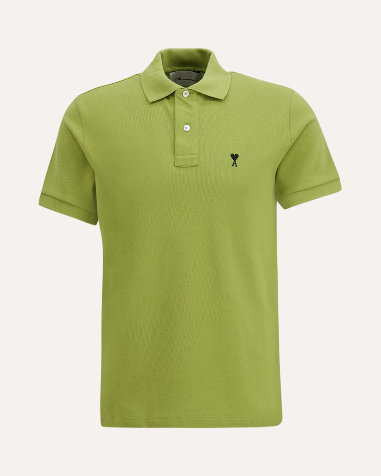 AMI Paris Polo Ami De Coeur Contraste GROEN 1