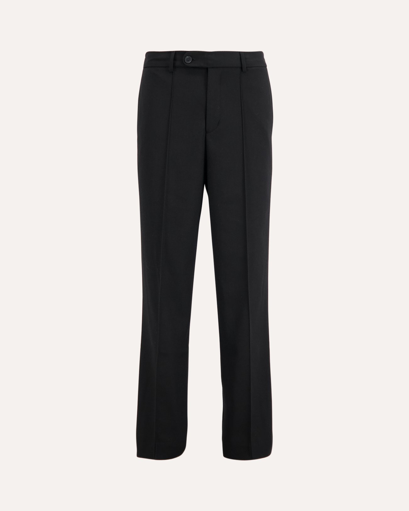about:blank Everyday Pleated Trouser ZWART 1