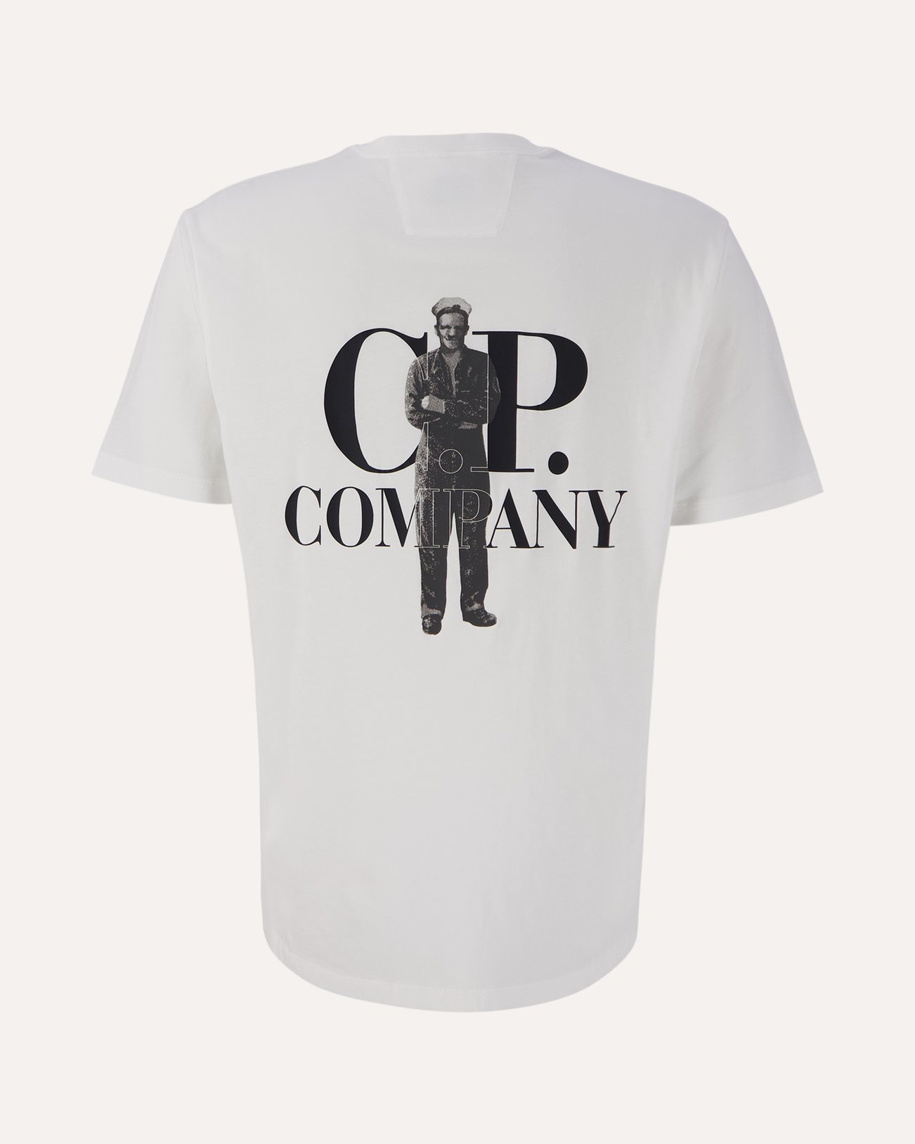 C.P. Company 30/1 Jersey Bold British Sailor T-Shirt WIT 1