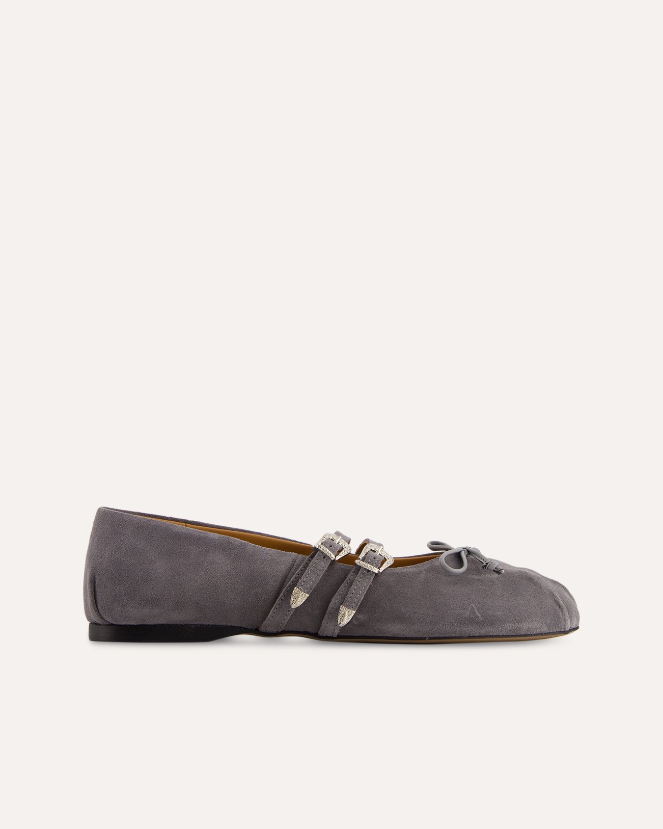 Posa Vita Ballerina Western - Suede GRIJS 1